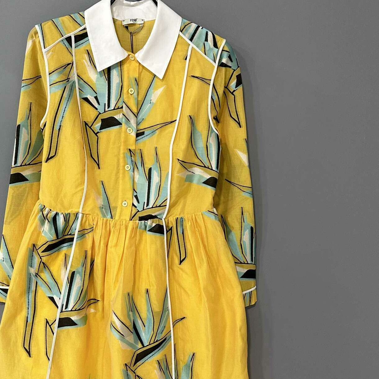 Fendi Fendi Floral Dress M Women Size M / US 6-8 / IT 42-44 - 2 Thumbnail