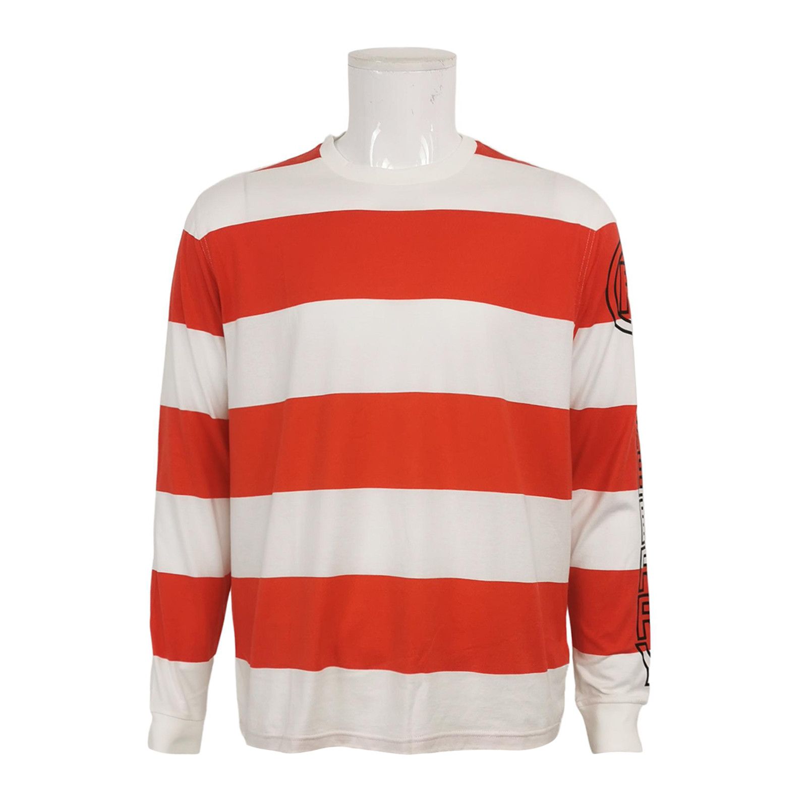 Burberry Burberry Red Striped Logo Long Sleeve T-Shirt Size S Size US S / EU 44-46 / 1 - 2 Thumbnail