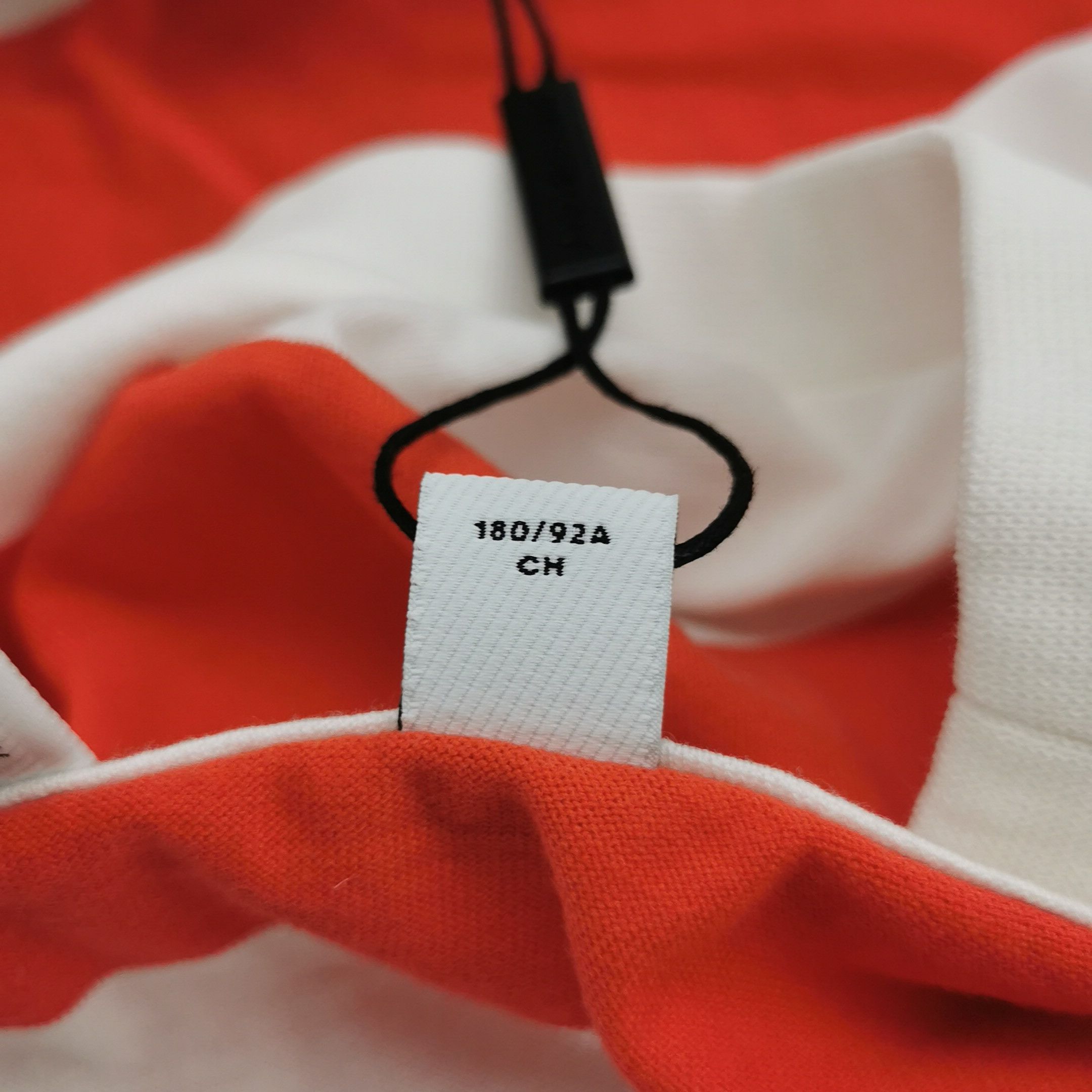 Burberry Burberry Red Striped Logo Long Sleeve T-Shirt Size S Size US S / EU 44-46 / 1 - 8 Thumbnail