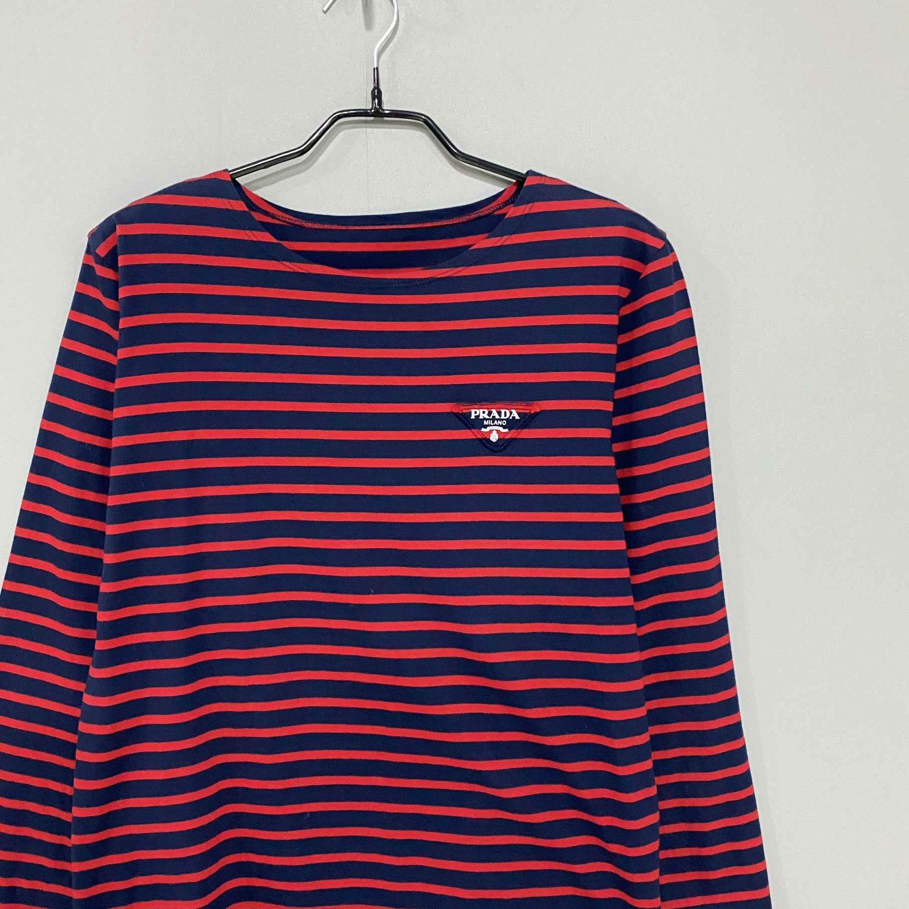 Prada Prada Striped Black T-Shirt S Women Size S / US 4 / IT 40 - 2 Thumbnail