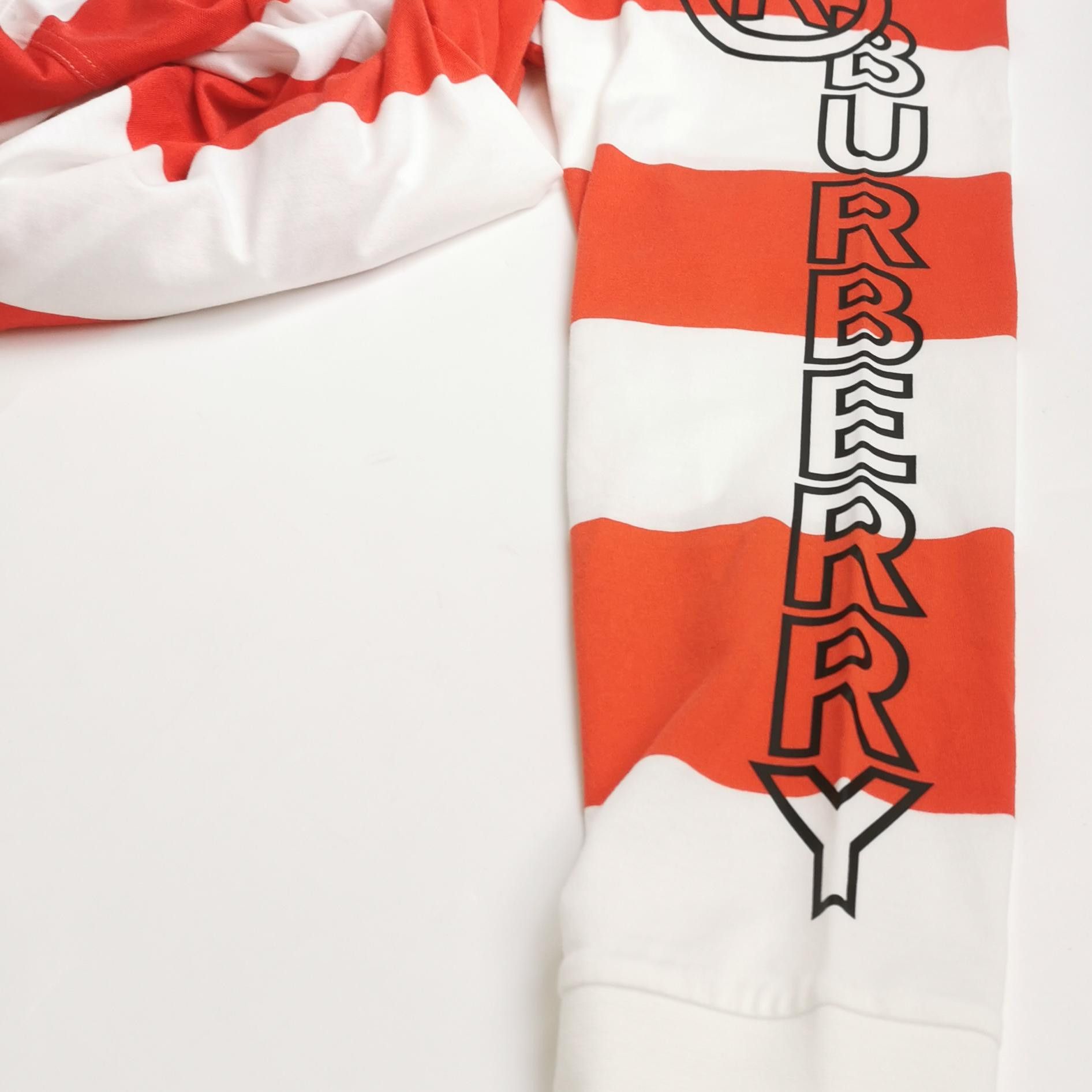 Burberry Burberry Striped Logo Long Sleeve T-Shirt S Size US S / EU 44-46 / 1 - 4 Thumbnail