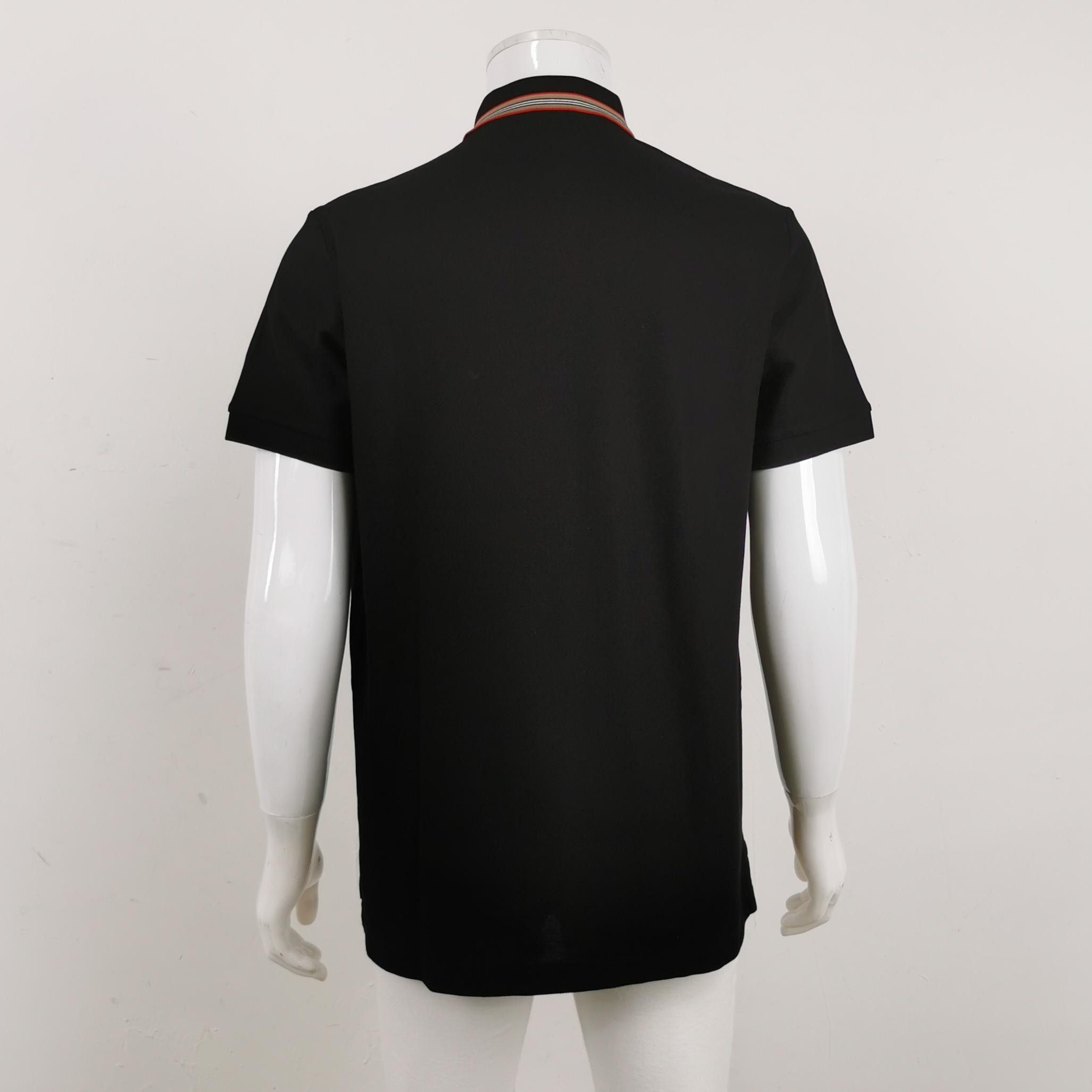 Burberry Burberry Contrast Striped Collar Polo Shirt Size L Size US L / EU 52-54 / 3 - 3 Thumbnail