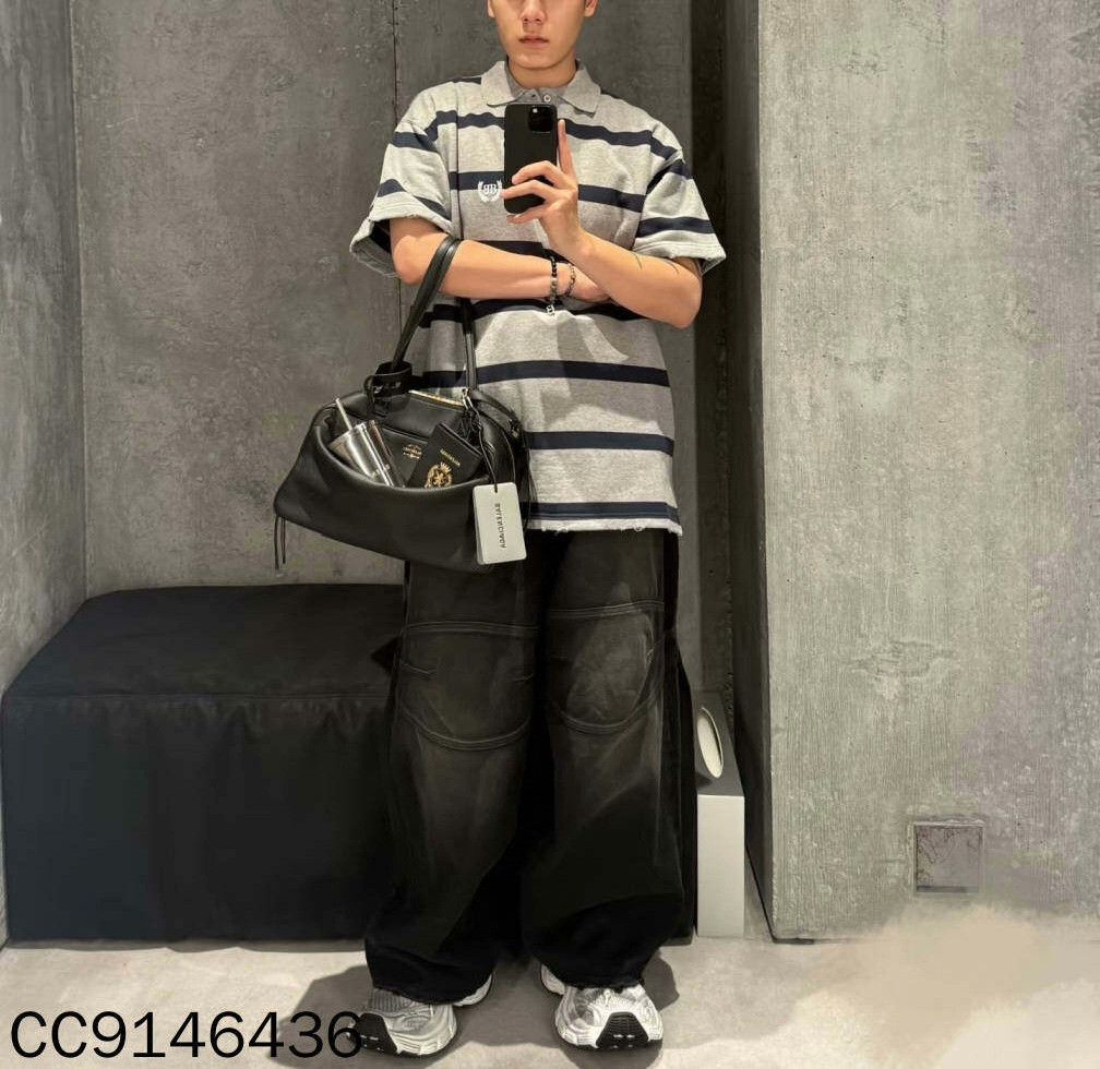 Balenciaga Balenciaga Striped Oversized Polo xl Men Size US XL / EU 56 / 4 - 7 Thumbnail