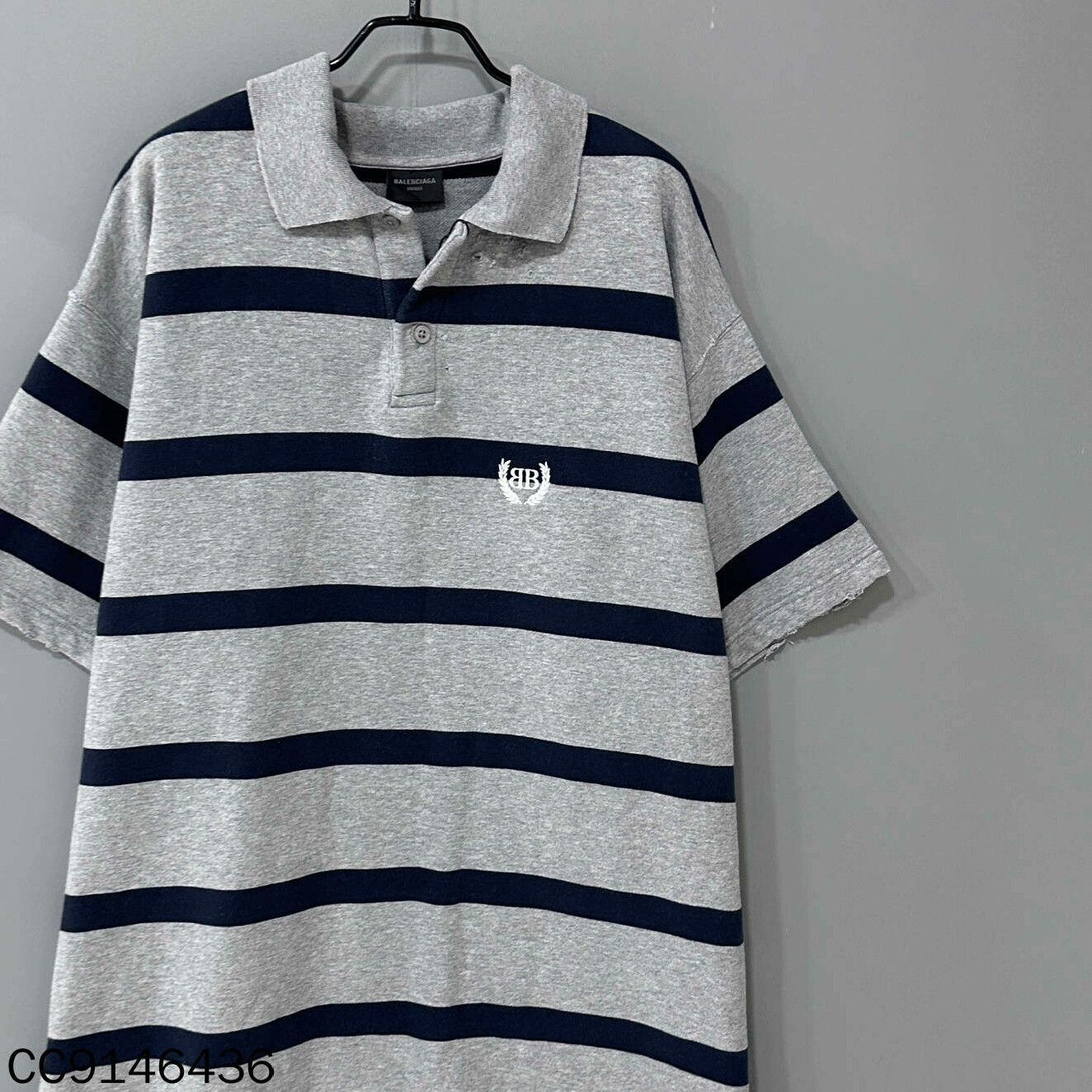 Balenciaga Balenciaga Striped Oversized Polo xl Men Size US XL / EU 56 / 4 - 2 Thumbnail