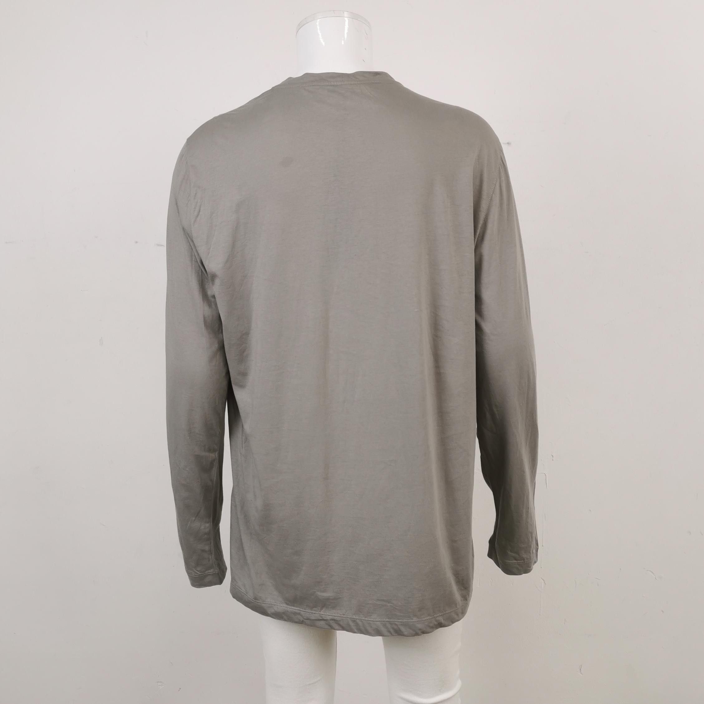 Giorgio Armani Giorgio Armani Logo Embroidered Long Sleeve T-Shirt 60 Size US XXL / EU 58 / 5 - 3 Thumbnail