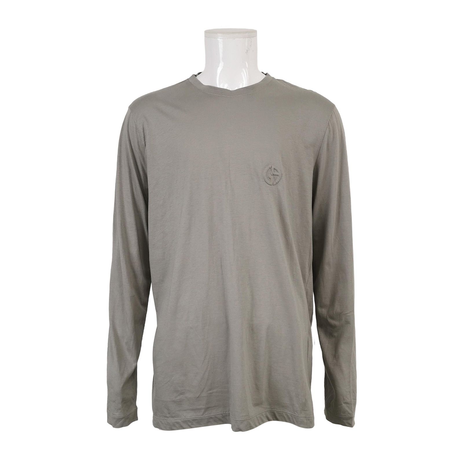 Giorgio Armani Giorgio Armani Logo Embroidered Long Sleeve T-Shirt 60 Size US XXL / EU 58 / 5 - 2 Thumbnail