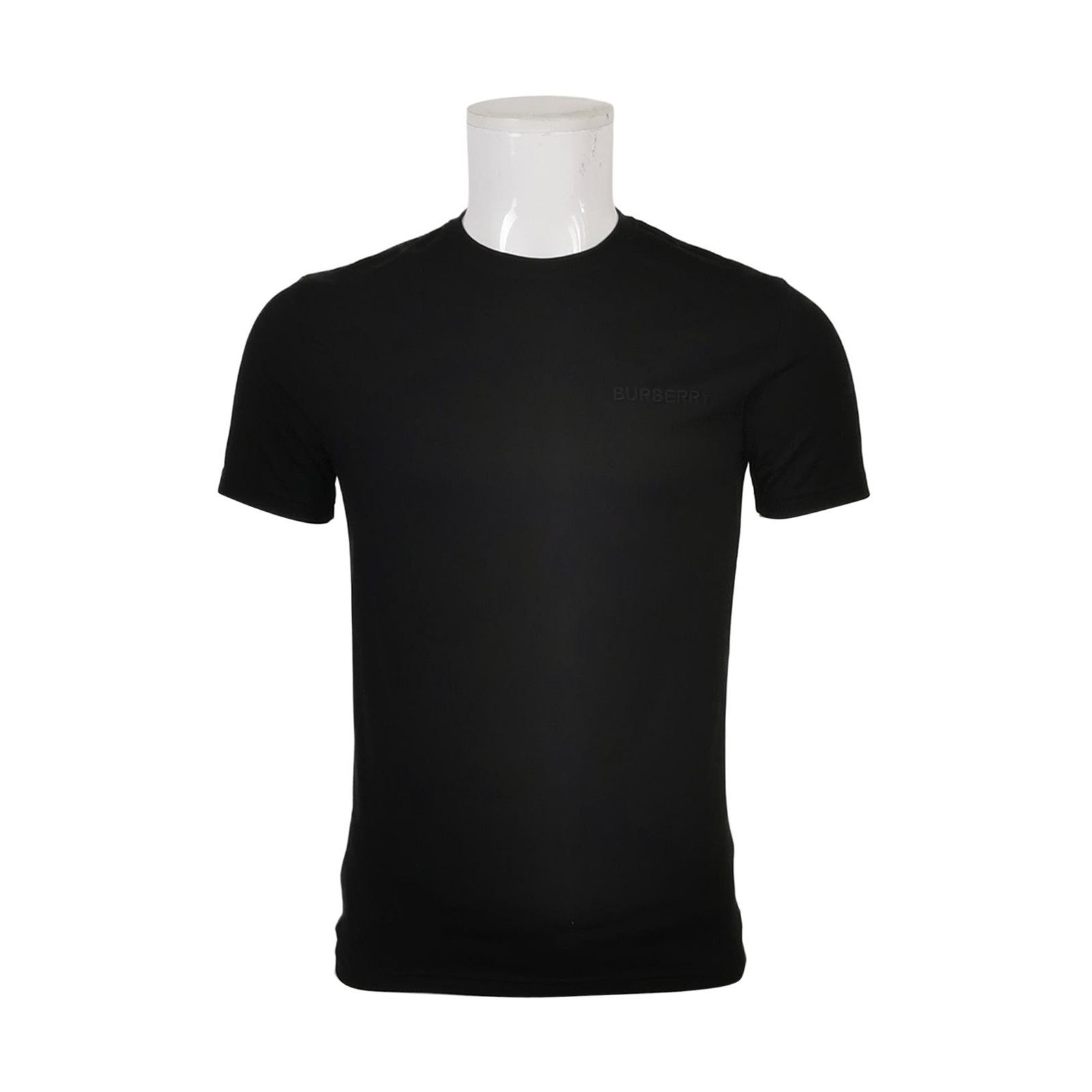 Burberry Burberry Solid Black Cotton T-Shirt XS Size US XS / EU 42 / 0 - 2 Thumbnail