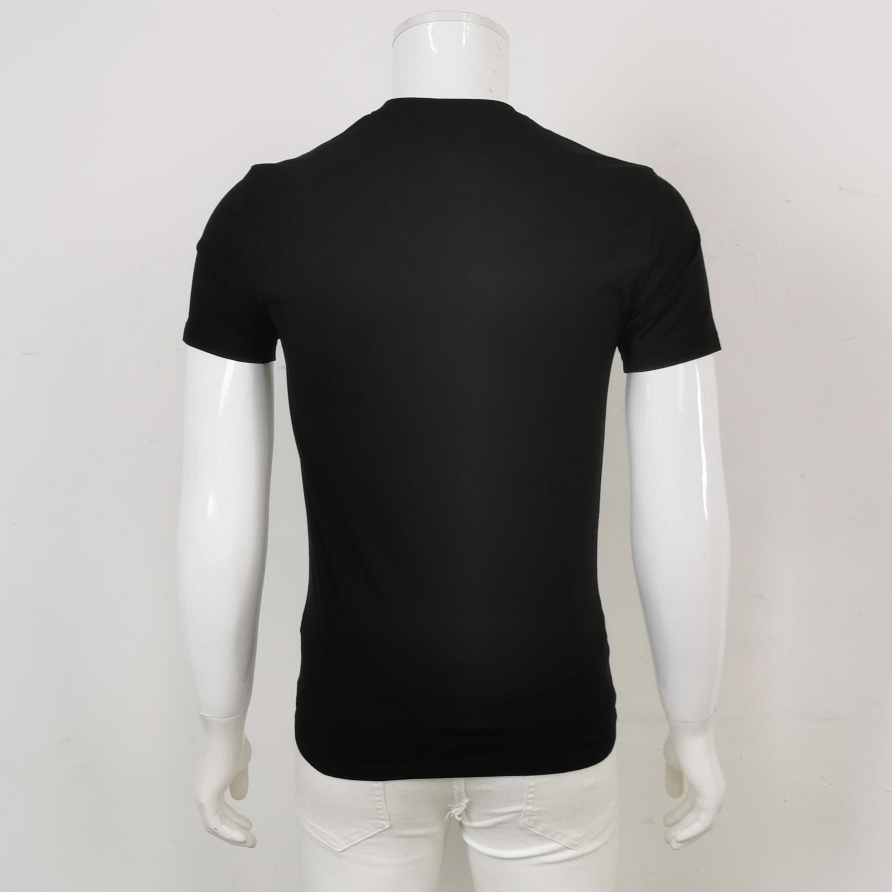 Burberry Burberry Solid Black Cotton T-Shirt XS Size US XS / EU 42 / 0 - 3 Thumbnail