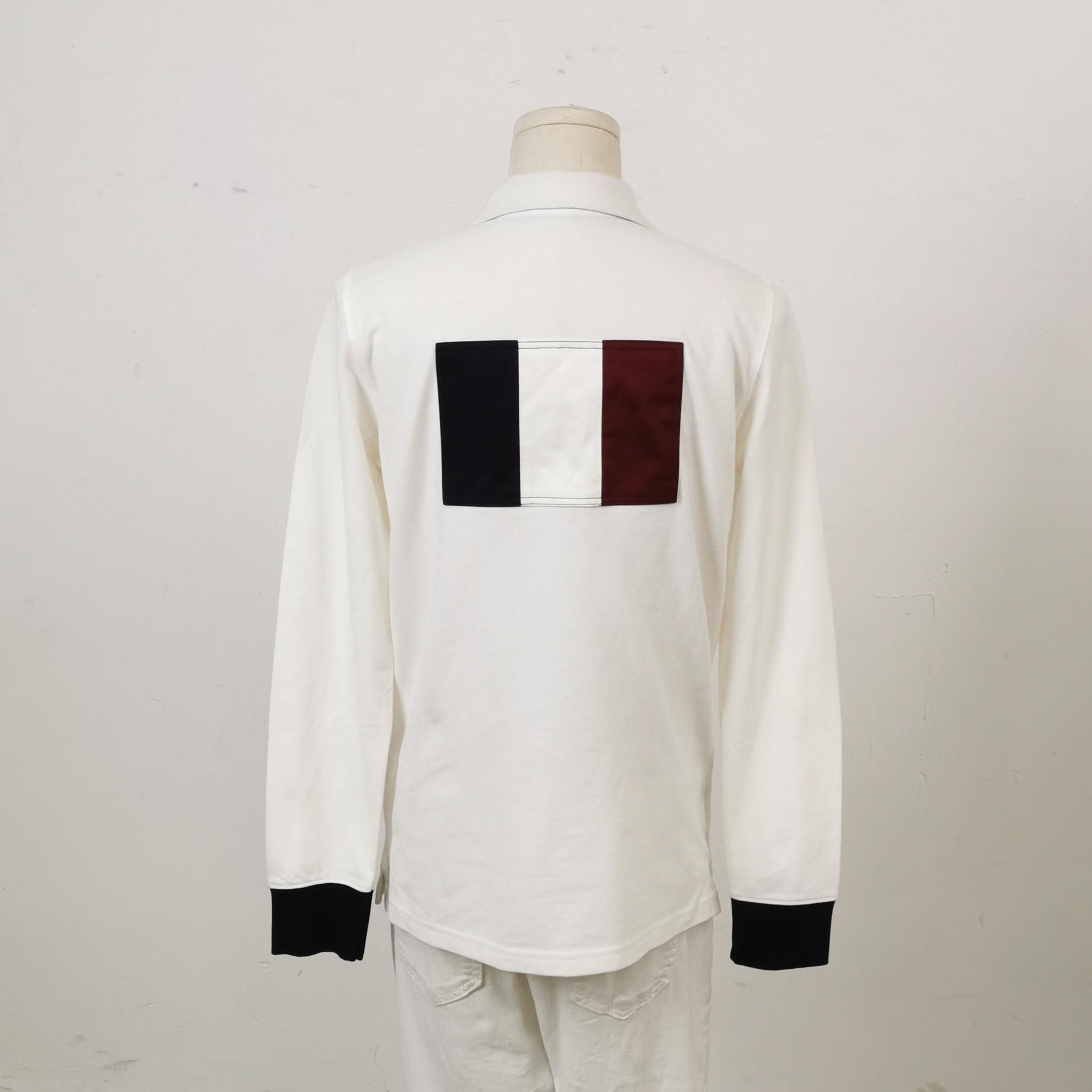 Moncler Moncler Logo Patch Long Sleeve Polo Size 12A Size US XXS / EU 40 - 3 Thumbnail