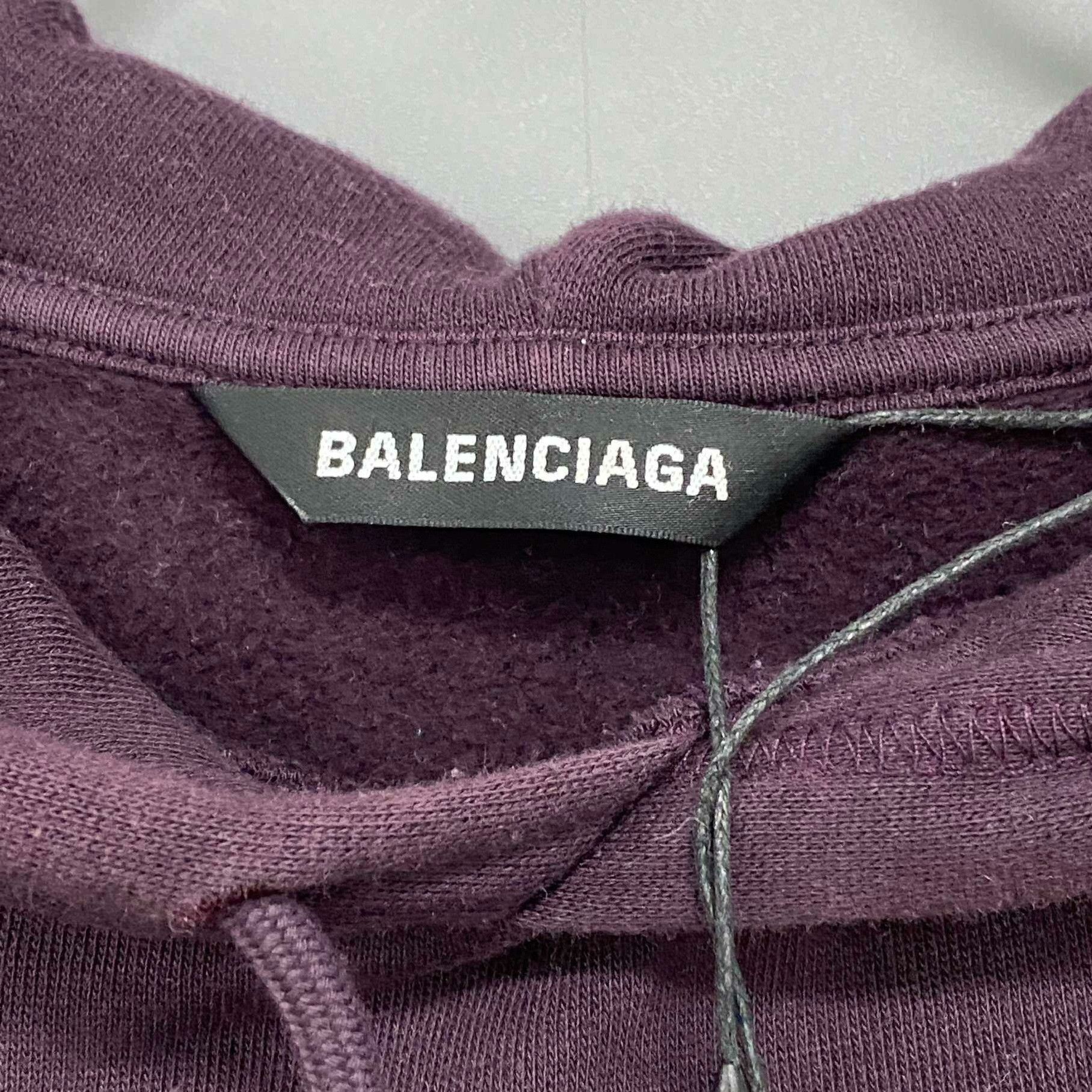 Balenciaga Balenciaga Retro Purple Hoodie s Men Size US S / EU 44-46 / 1 - 5 Thumbnail