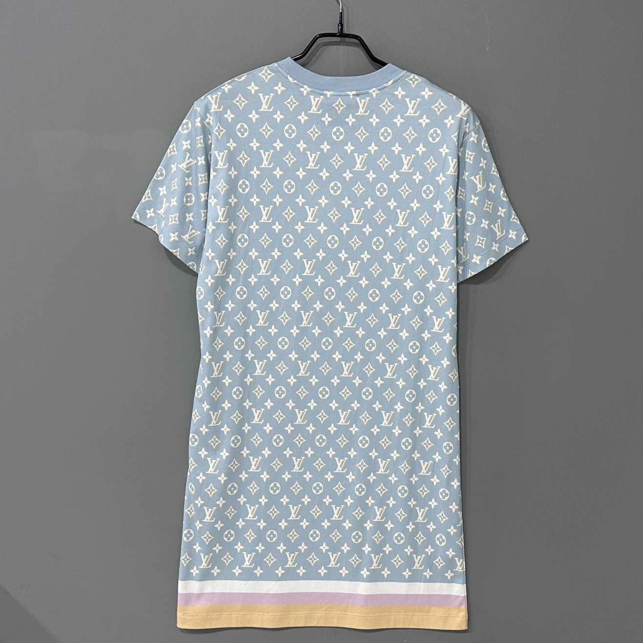 Louis Vuitton Louis Vuitton Blue Dress L Women Size L / US 10 / IT 46 - 3 Thumbnail