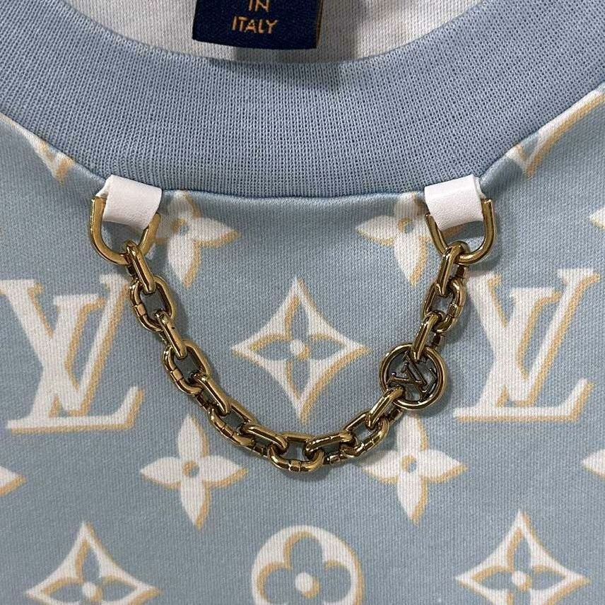 Louis Vuitton Louis Vuitton Blue Dress L Women Size L / US 10 / IT 46 - 7 Thumbnail