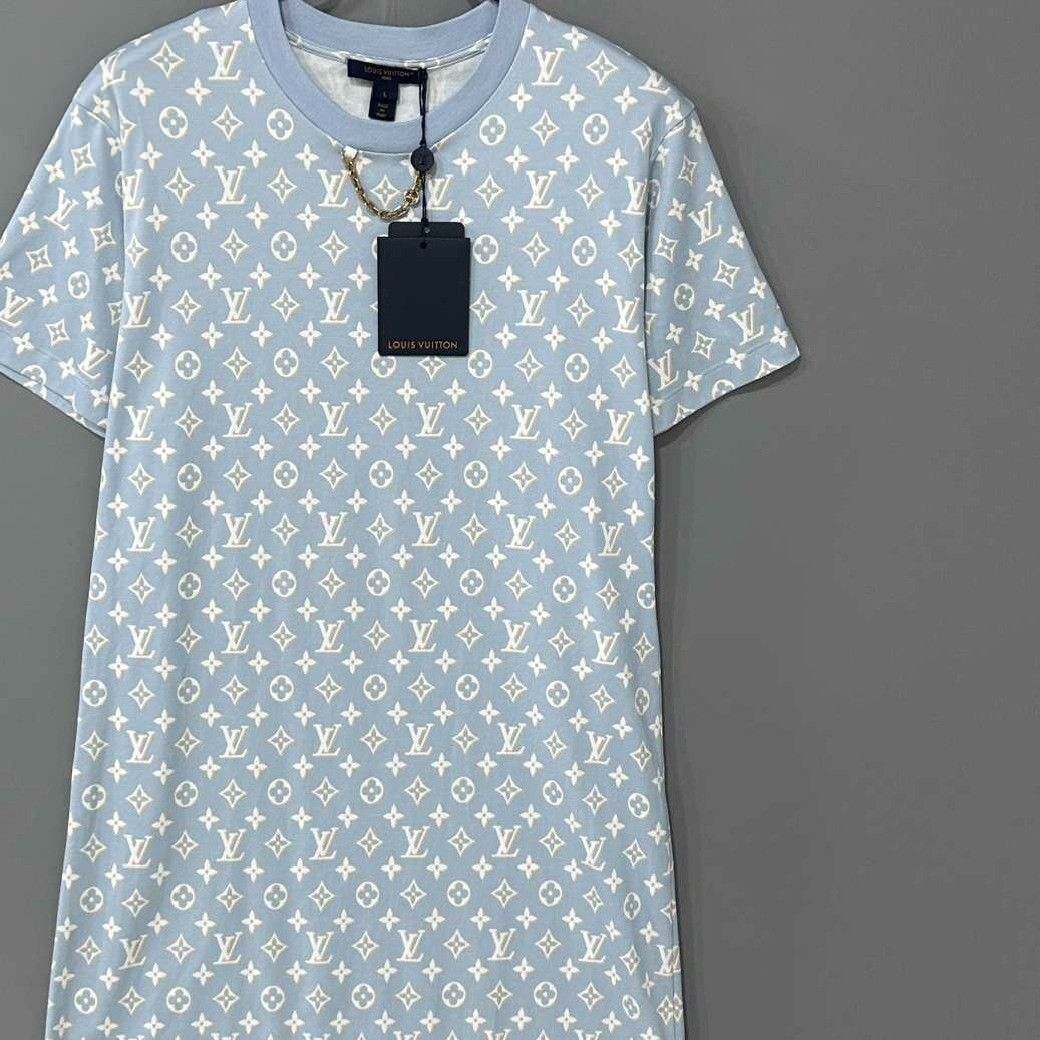 Louis Vuitton Louis Vuitton Blue Dress L Women Size L / US 10 / IT 46 - 2 Thumbnail