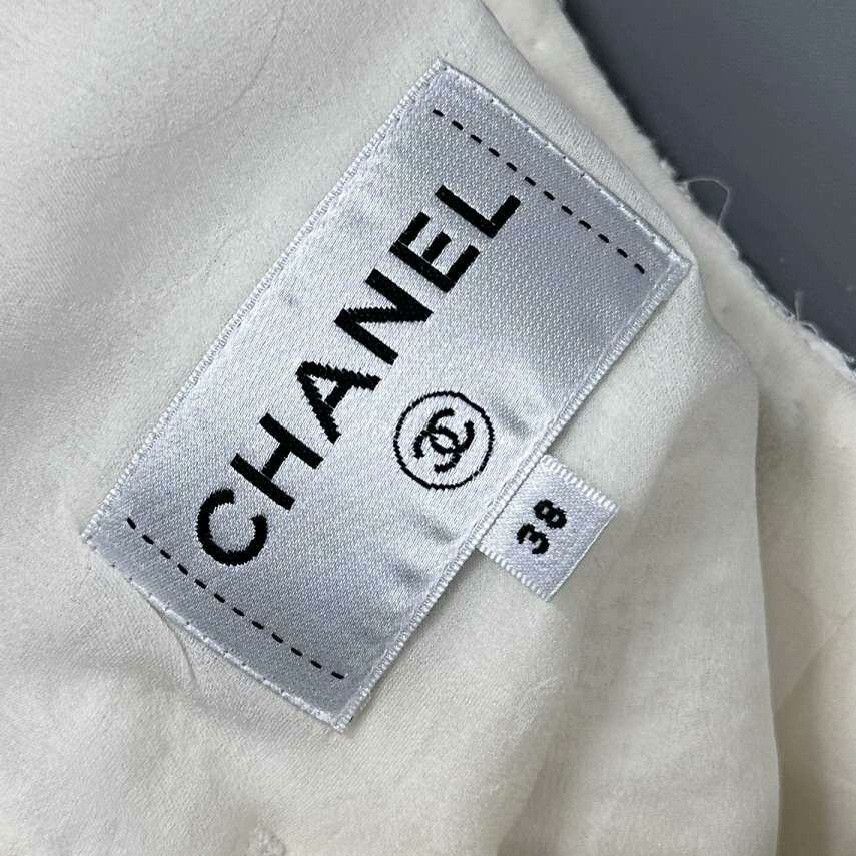 Chanel Chanel Knit Cropped White Jacket M Women Size M / US 6-8 / IT 42-44 - 7 Thumbnail