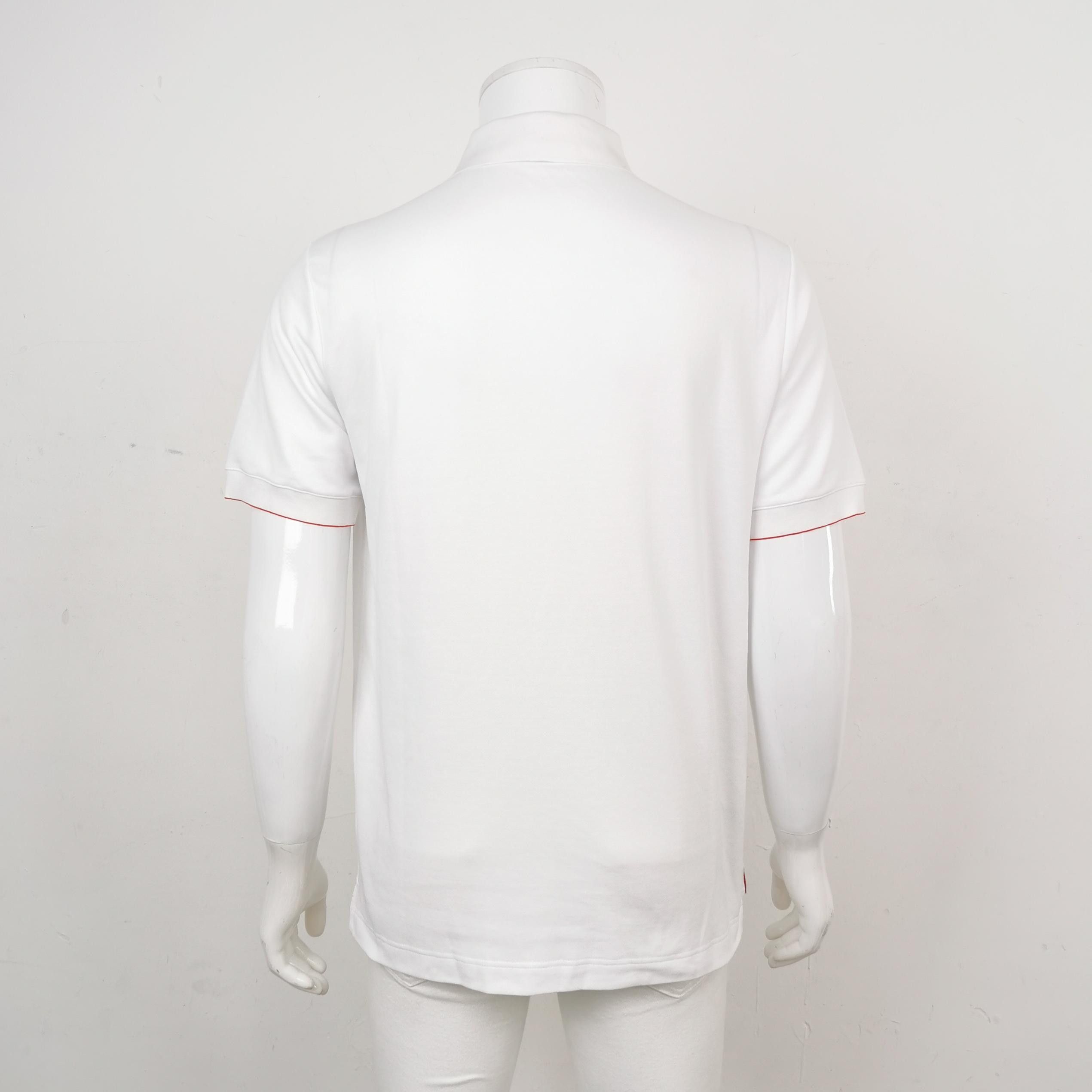 Hermes Hermès Contrast Trim White Polo Shirt Size XL Size US XL / EU 56 / 4 - 3 Thumbnail