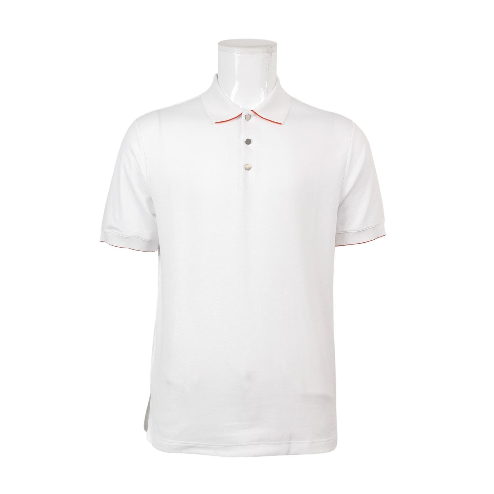 Hermes Hermès Contrast Trim White Polo Shirt Size XL Size US XL / EU 56 / 4 - 2 Thumbnail