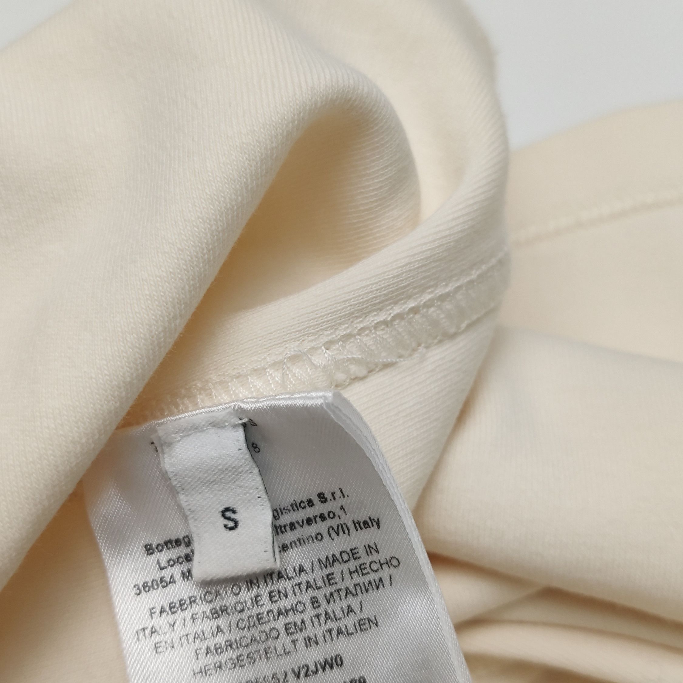 Bottega Veneta Bottega Veneta Beige High Neck T-Shirt Size S Size US S / EU 44-46 / 1 - 10 Thumbnail