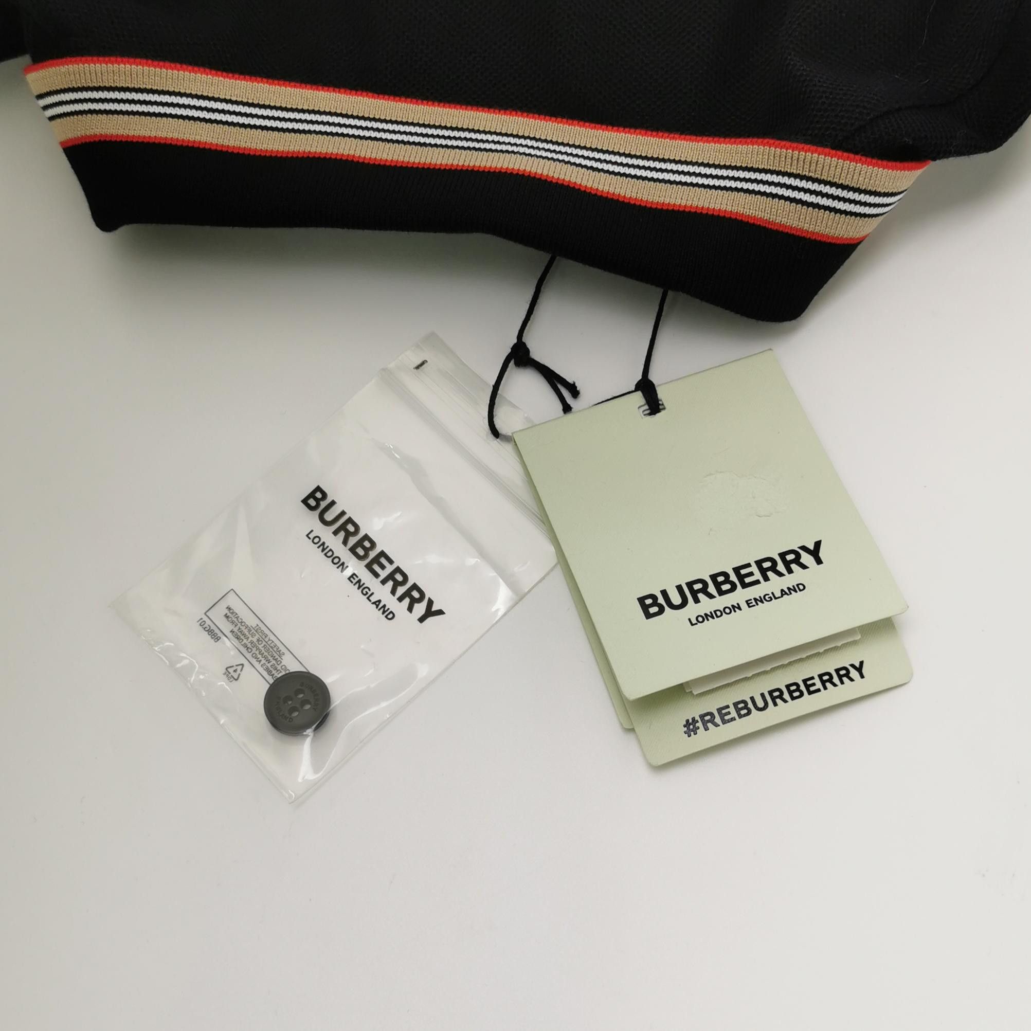 Burberry Burberry Icon Stripe Monogram Polo Shirt M Size US M / EU 48-50 / 2 - 5 Thumbnail