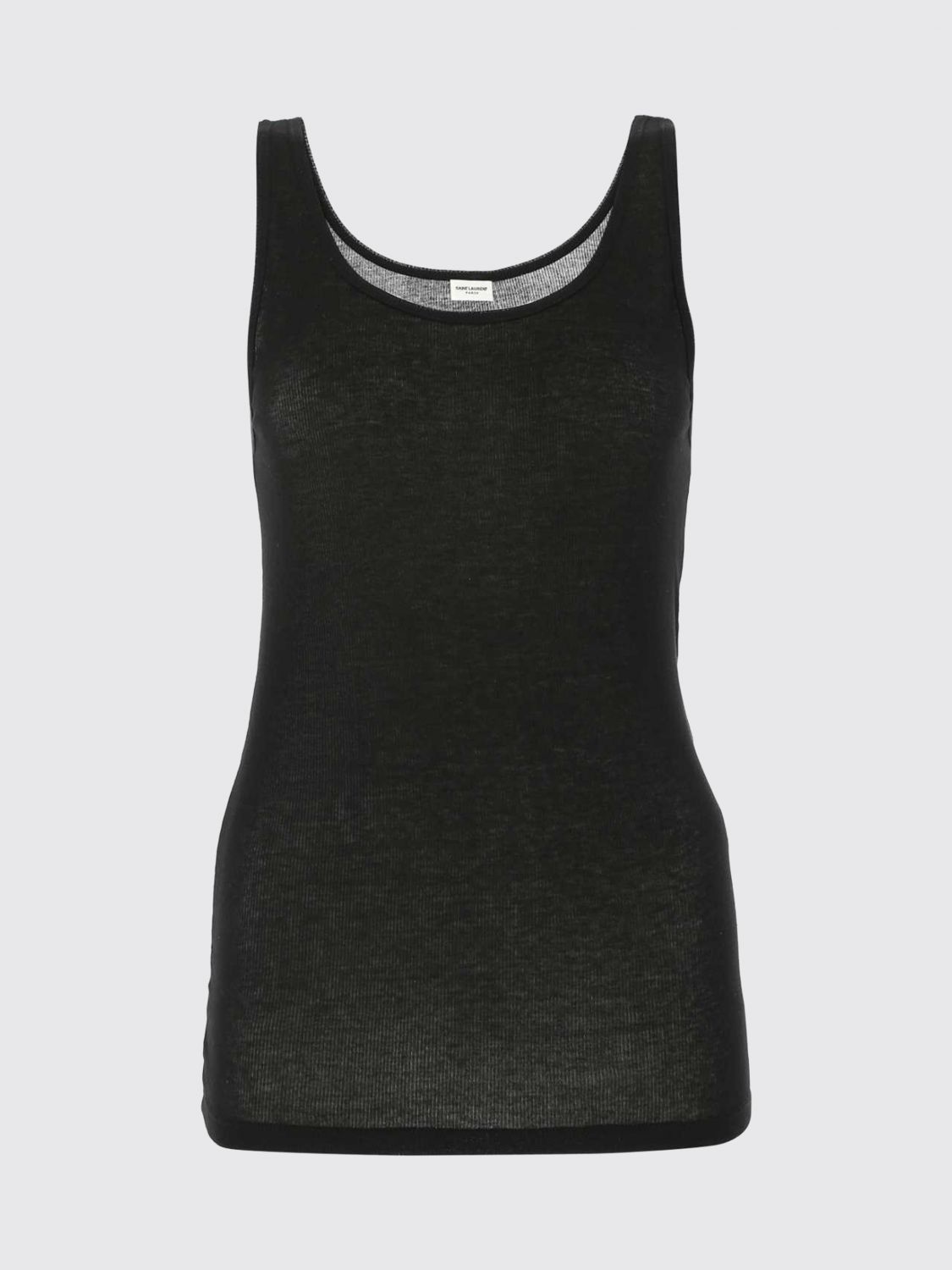 Saint Laurent Paris Saint Laurent T-Shirt Woman Black Size L / US 10 / IT 46 - 2 Thumbnail