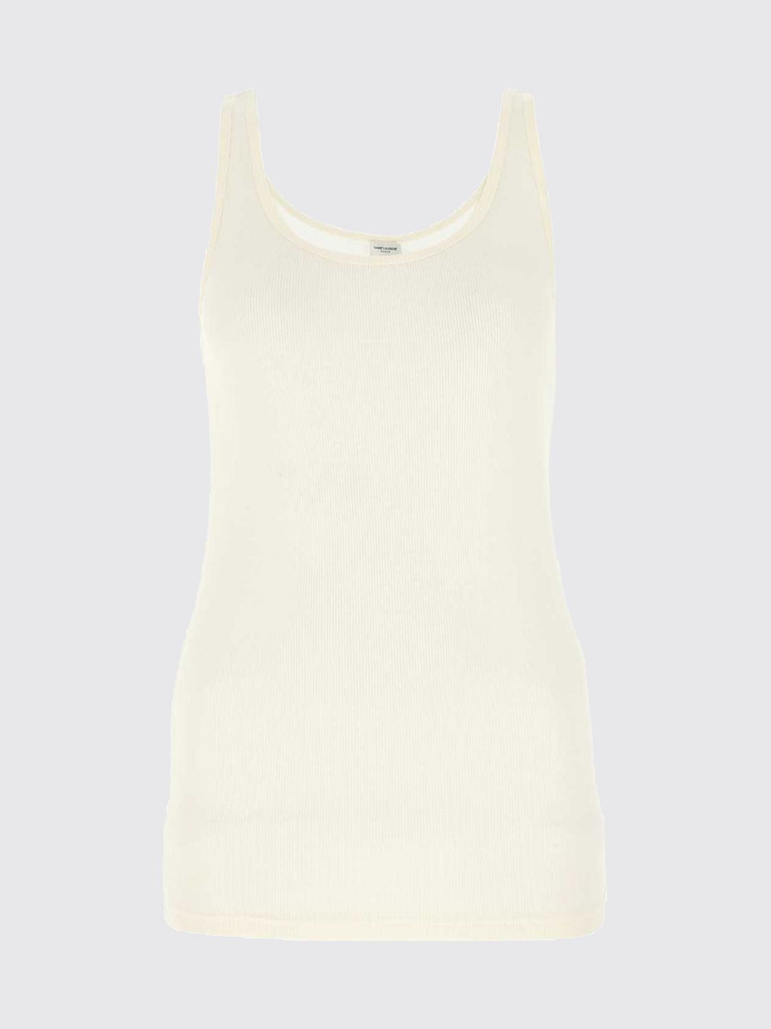 Saint Laurent Paris Saint Laurent T-Shirt Woman White Size L / US 10 / IT 46 - 2 Thumbnail