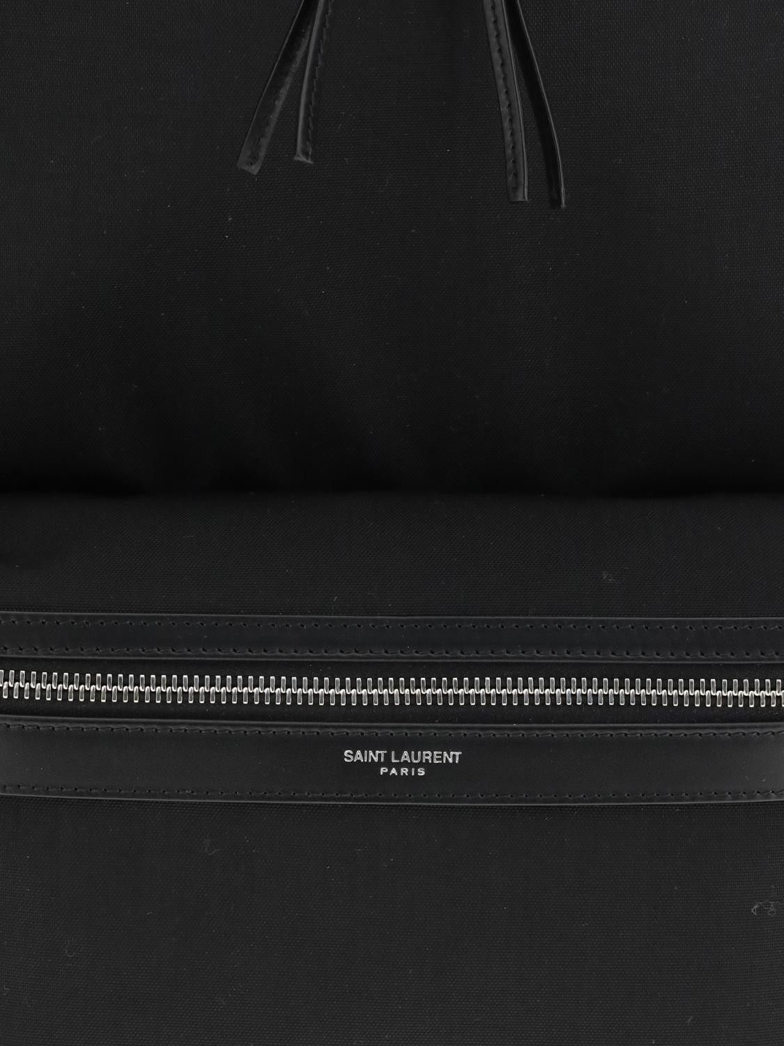 Saint Laurent Paris Saint Laurent Backpack Men Black Size ONE SIZE - 4 Thumbnail