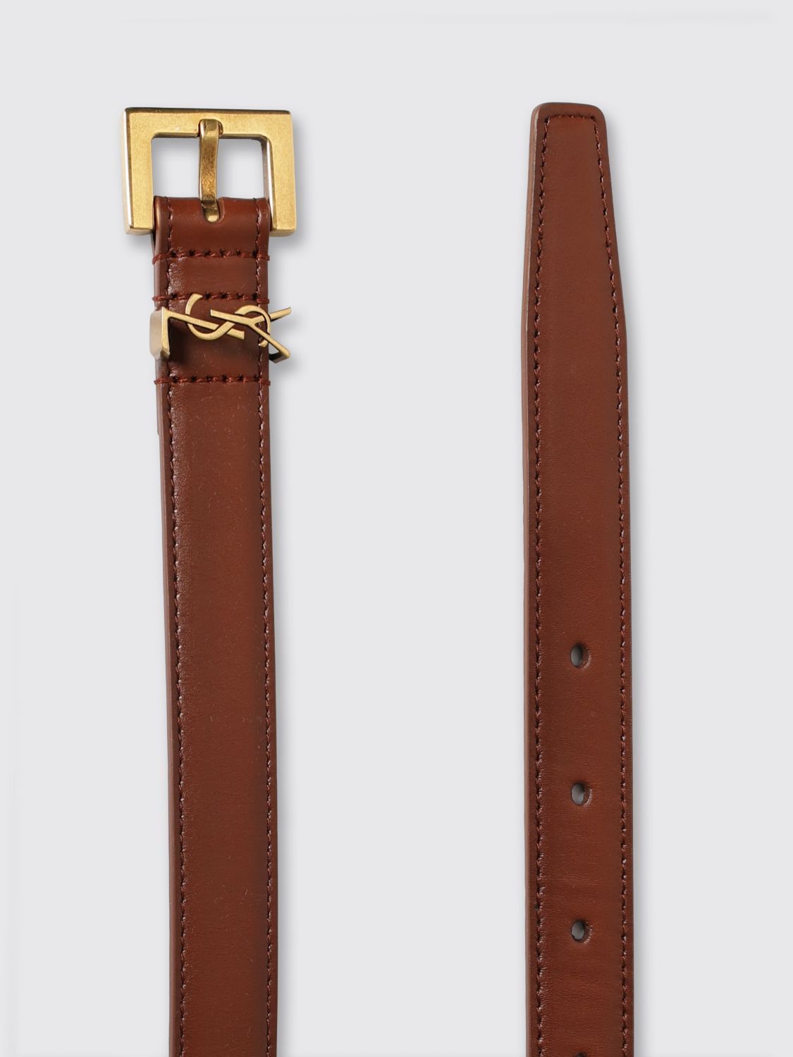Saint Laurent Paris Saint Laurent Belt Woman Brown Size ONE SIZE - 3 Thumbnail