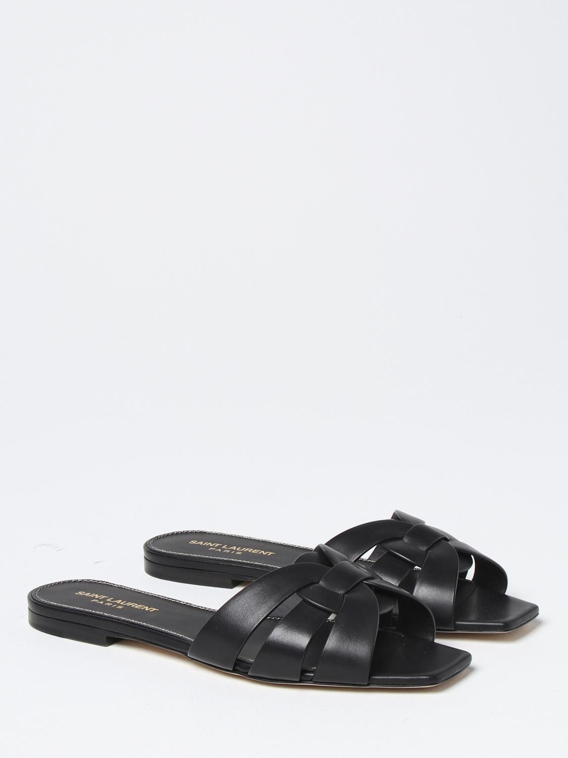 Saint Laurent Paris Saint Laurent Heeled Sandal Woman Black Size US 9.5 / IT 39.5 - 2 Thumbnail