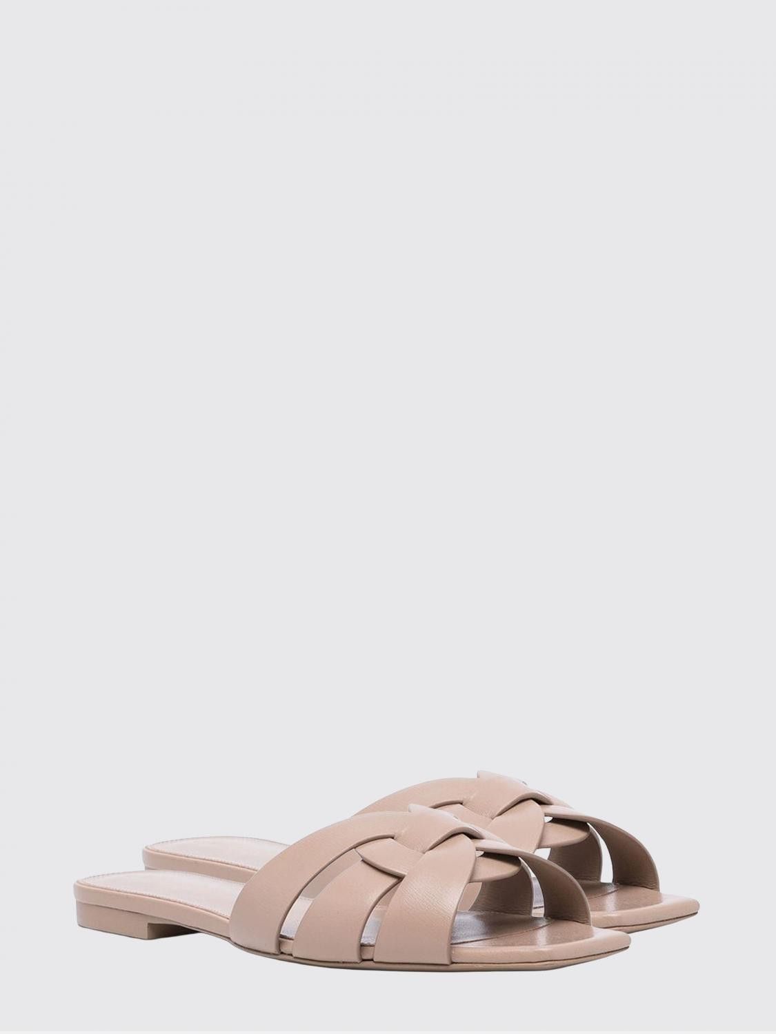 Saint Laurent Paris Saint Laurent Heeled Sandal Woman Beige Size US 9.5 / IT 39.5 - 2 Thumbnail