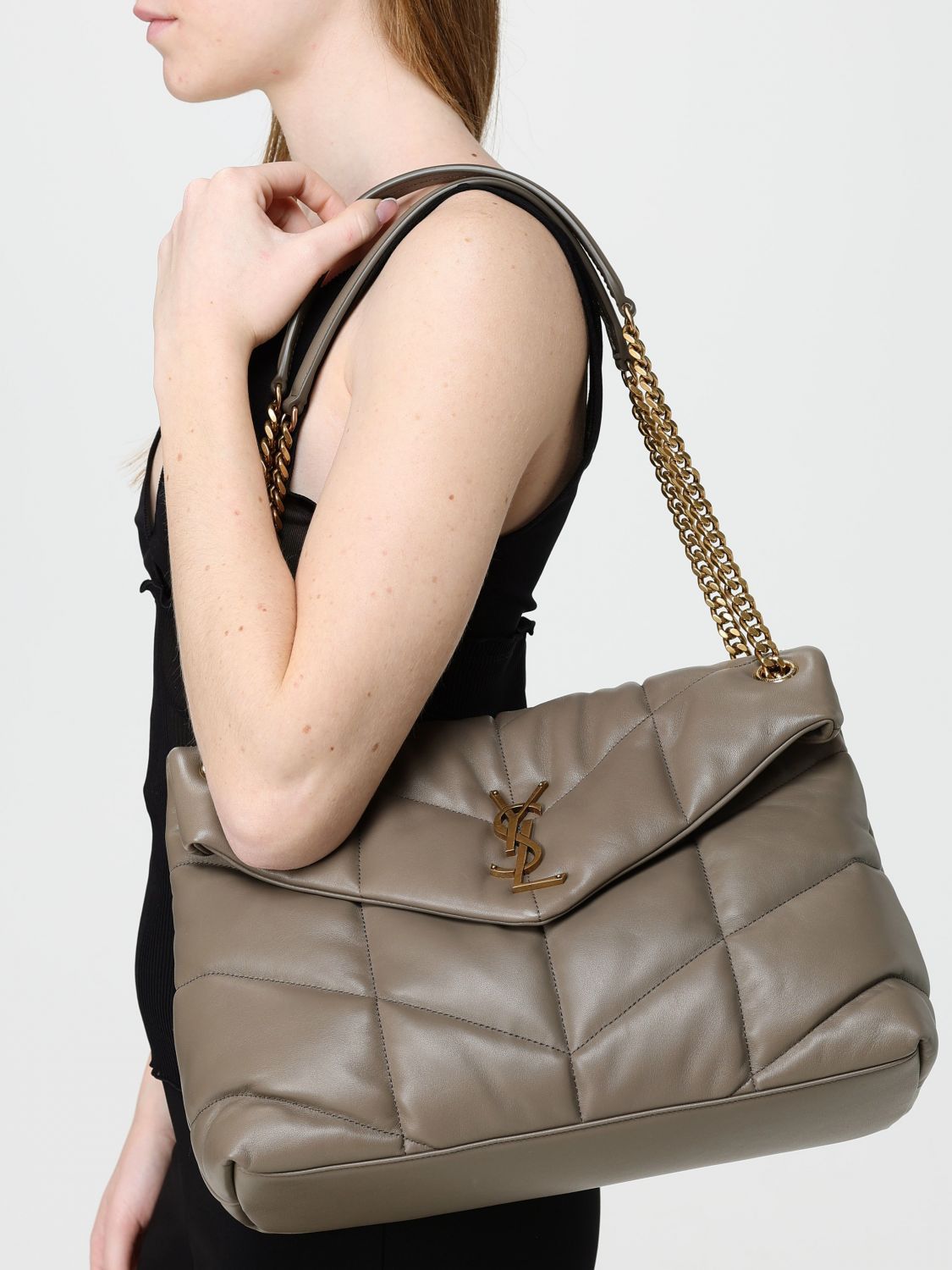 Saint Laurent Paris Saint Laurent Shoulder Bag Woman Beige Size ONE SIZE - 2 Thumbnail