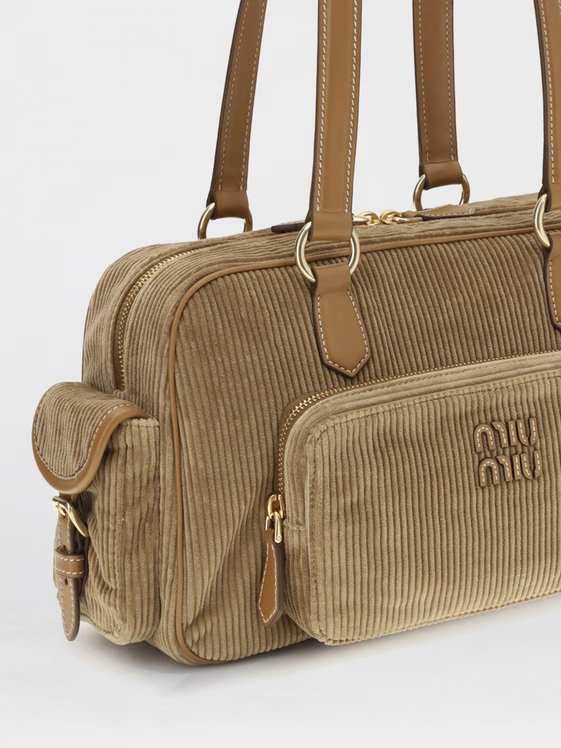 Miu Miu Miu Miu Shoulder Bag Woman Cocoa Size ONE SIZE - 3 Thumbnail