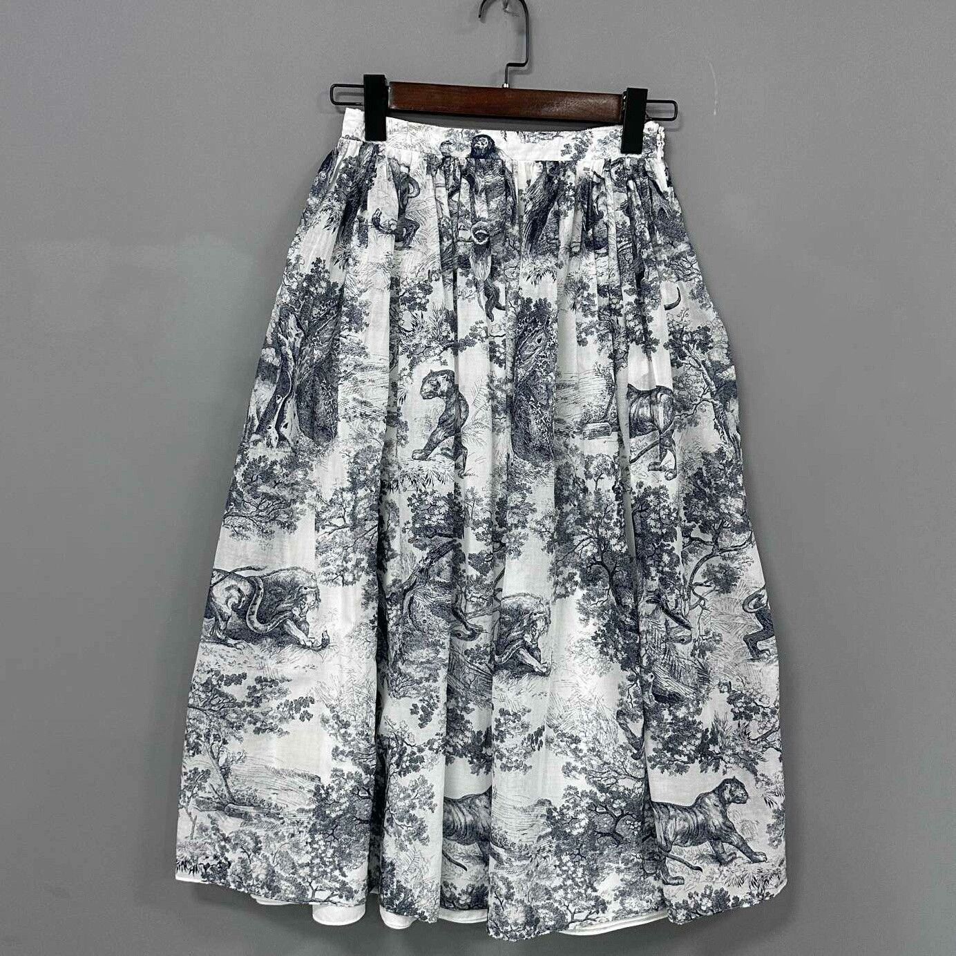 Dior Dior Retro Printed Multi Skirt 28 Women Size 28" / US 6 / IT 42 - 2 Thumbnail
