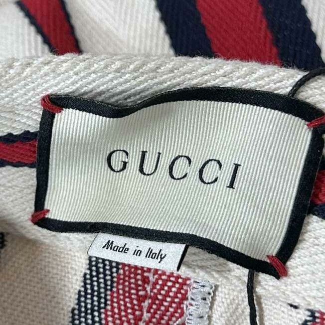 Gucci Gucci Denim Striped Gold Skirt 26 Women Size 26" / US 2 / IT 38 - 5 Thumbnail