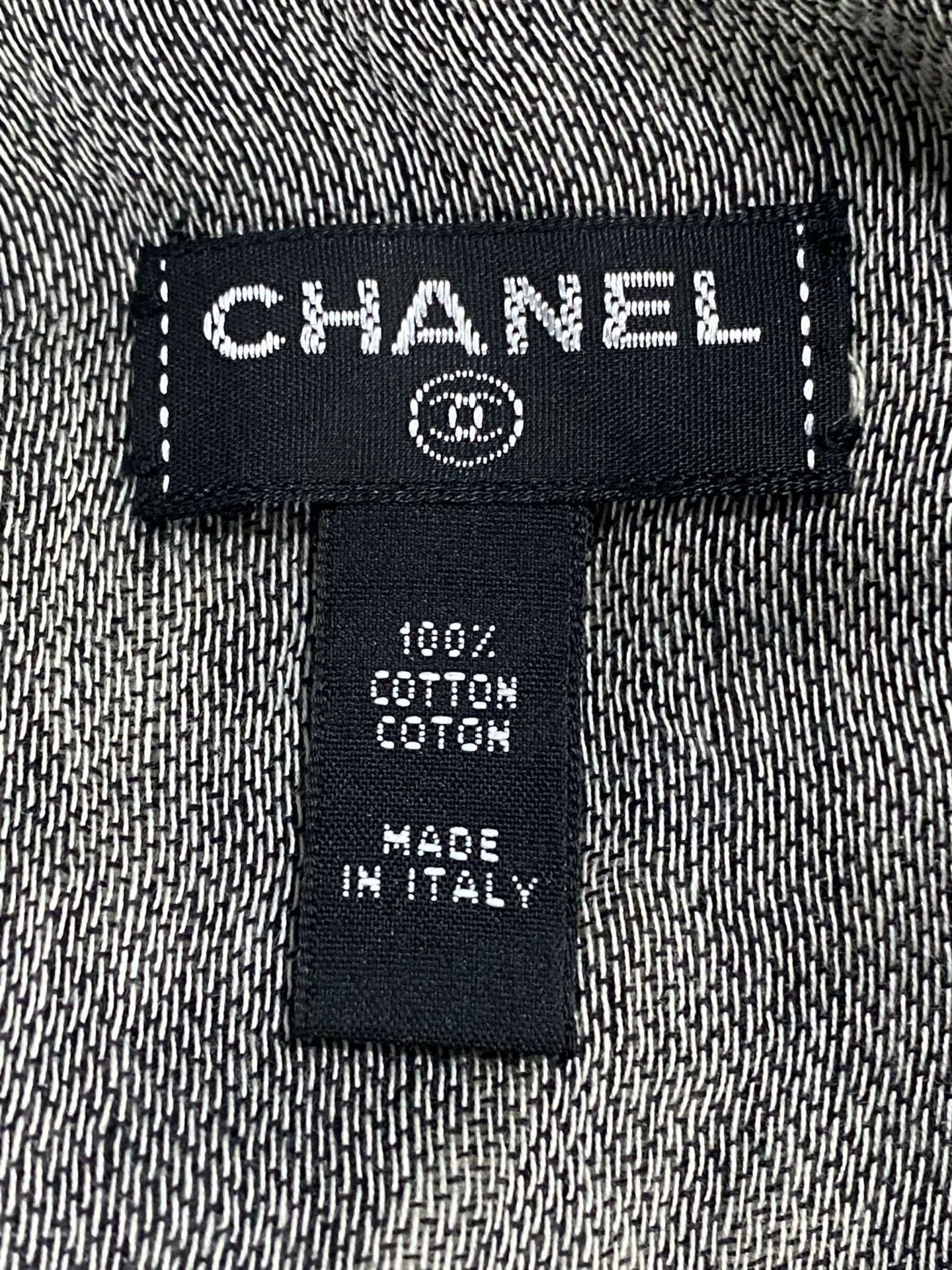Chanel Chanel Retro Gray Scarf one size Men Size ONE SIZE - 4 Thumbnail