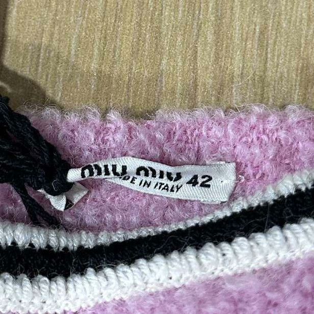 Miu Miu Miu Miu Knit Wool Pink Skirt 26 Women Size 26" / US 2 / IT 38 - 7 Thumbnail