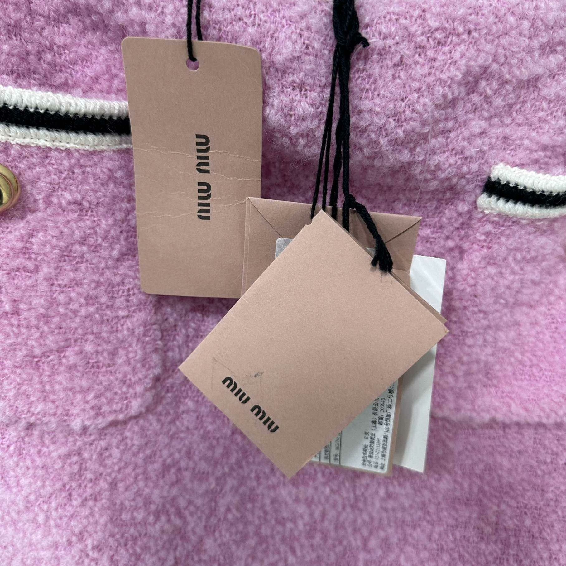 Miu Miu Miu Miu Knit Wool Pink Skirt 26 Women Size 26" / US 2 / IT 38 - 4 Thumbnail