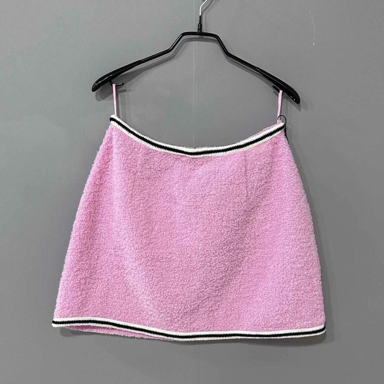 Miu Miu Miu Miu Knit Wool Pink Skirt 26 Women Size 26" / US 2 / IT 38 - 3 Thumbnail