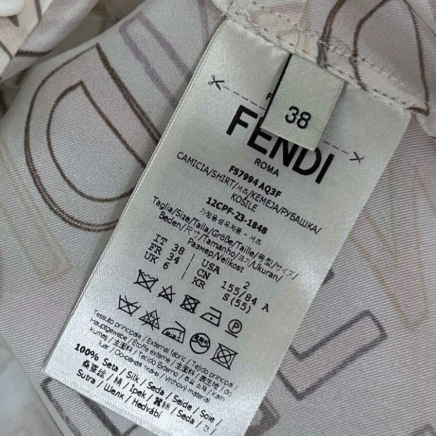Fendi Fendi Silk Button Up S Women Size S / US 4 / IT 40 - 6 Thumbnail