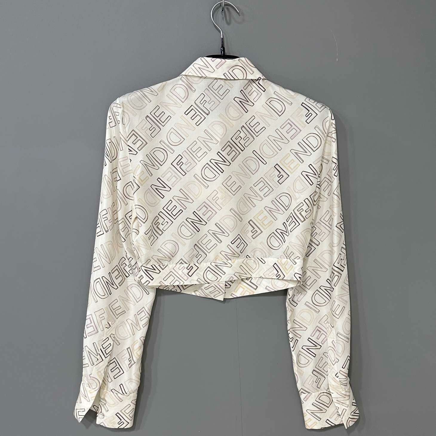 Fendi Fendi Silk Button Up S Women Size S / US 4 / IT 40 - 3 Thumbnail