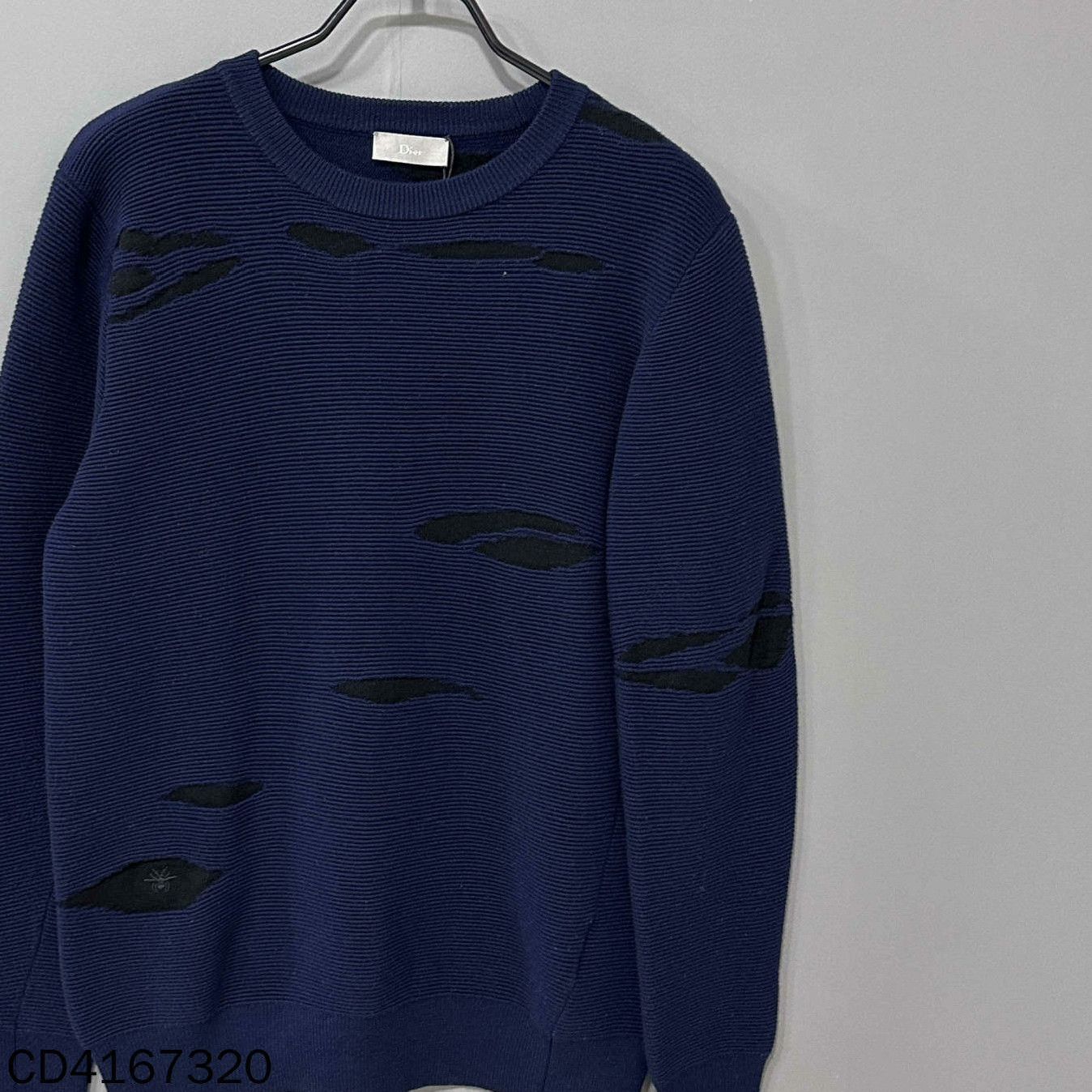 Dior Dior Knit Blue Sweater XS Women Size XS / US 0-2 / IT 36-38 - 2 Thumbnail