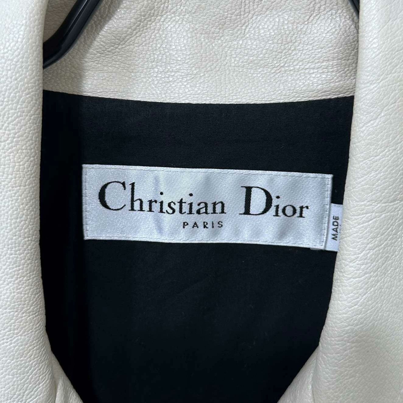 Dior Dior White Leather Jacket XS Women Size XS / US 0-2 / IT 36-38 - 5 Thumbnail