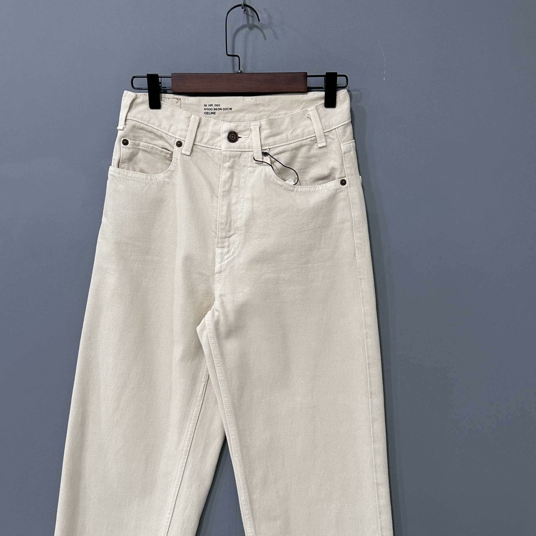 Celine Celine Denim White Jeans 26 Women Size 26" / US 2 / IT 38 - 2 Thumbnail