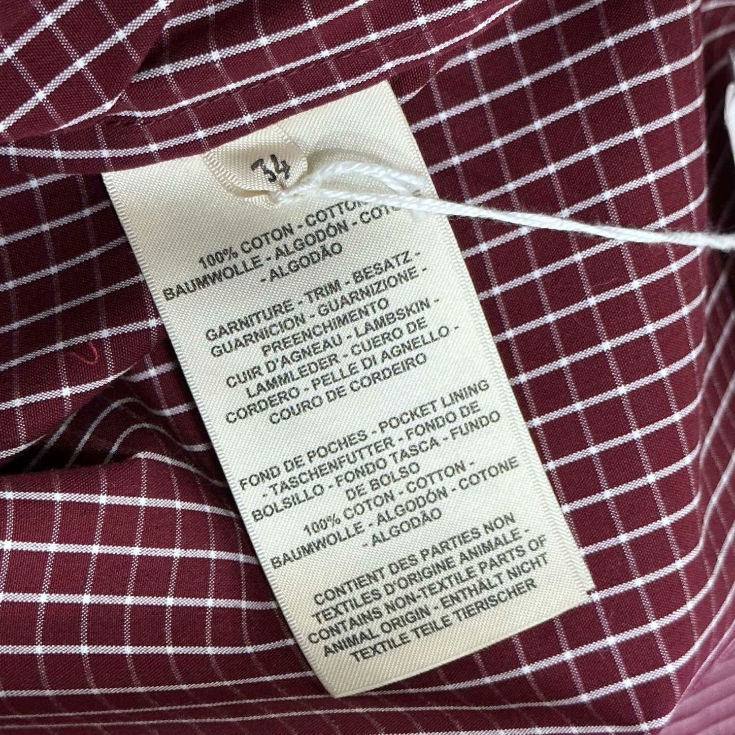 Hermes Hermes Plaid Red Coat it_34 Women Size XXS / US 00 / IT 34 - 8 Thumbnail