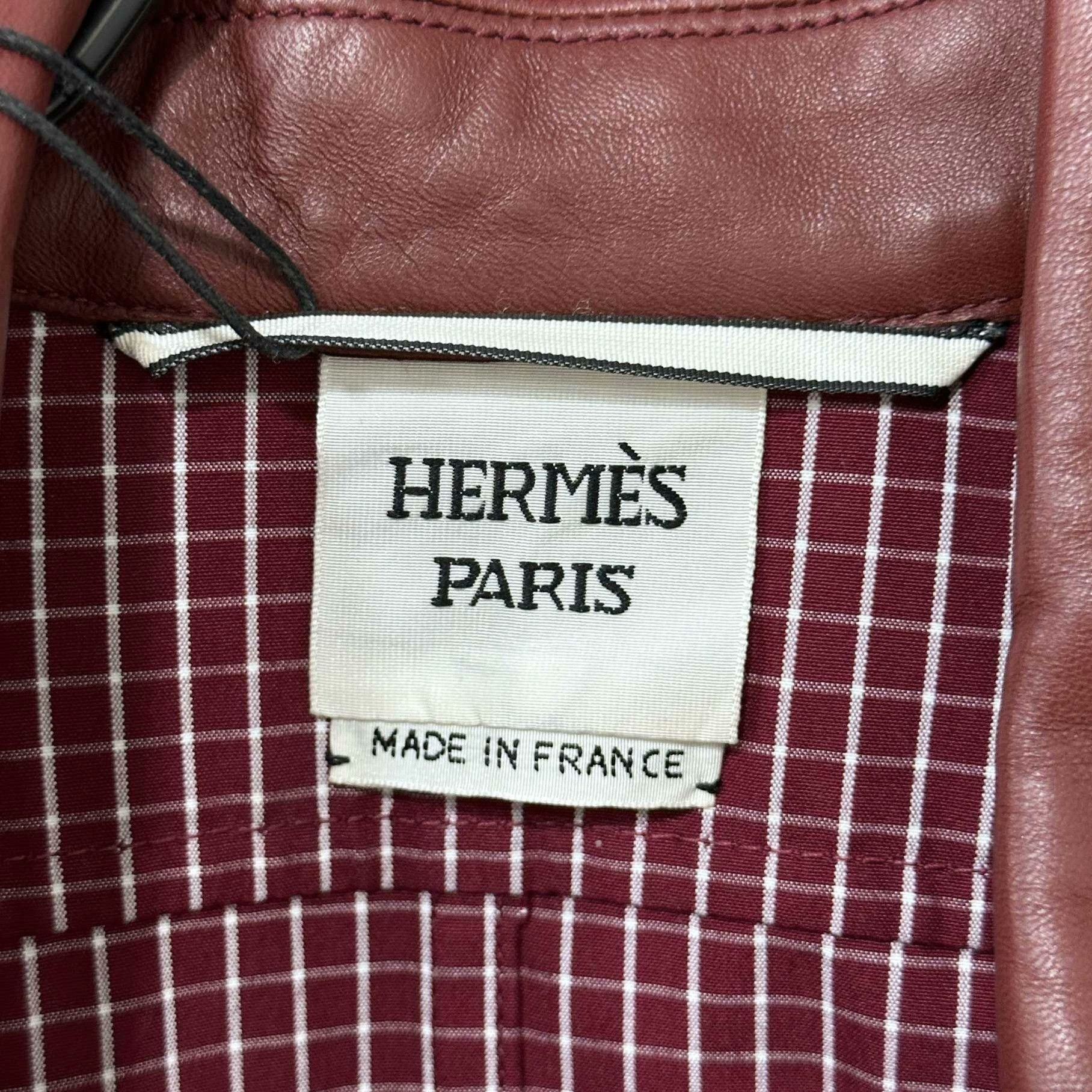 Hermes Hermes Plaid Red Coat it_34 Women Size XXS / US 00 / IT 34 - 6 Thumbnail