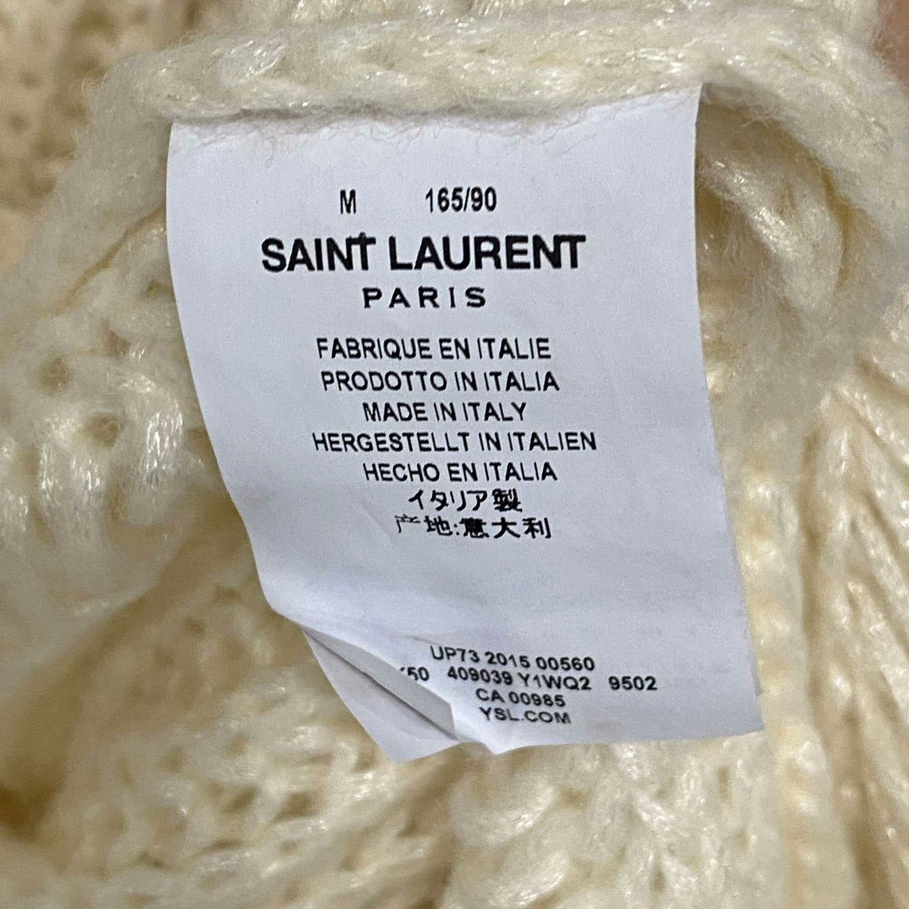 Saint Laurent Paris Saint Laurent Paris Knit White Sweater M Women Size M / US 6-8 / IT 42-44 - 6 Thumbnail