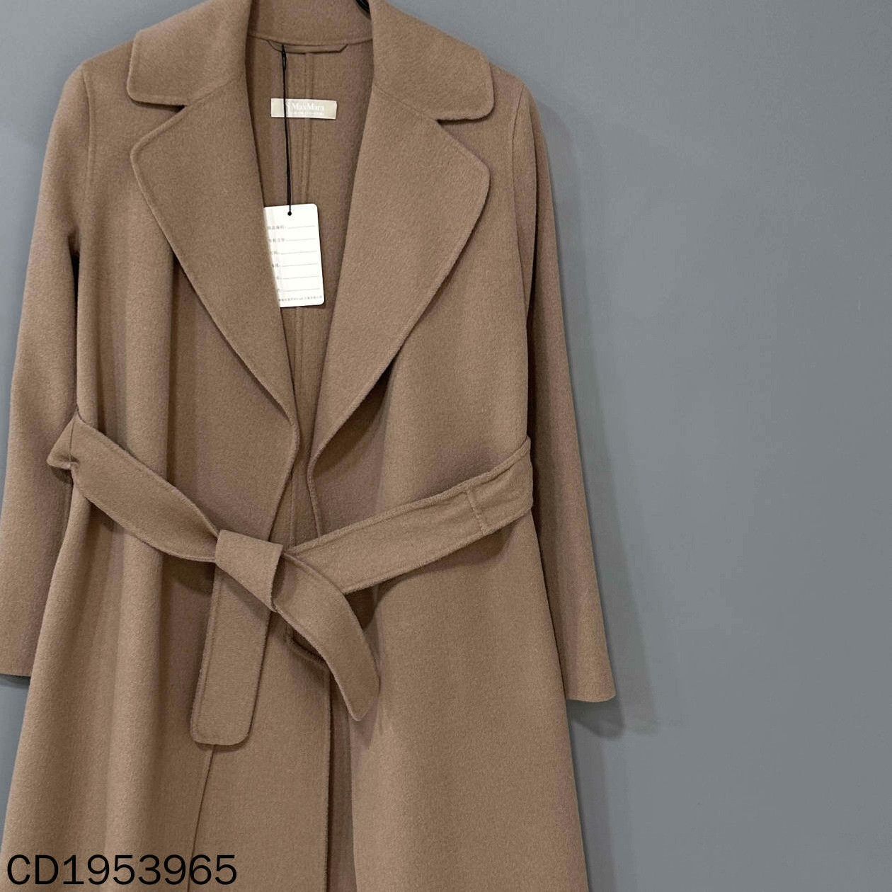 Max Mara Max Mara Wool Beige Coat XS Women Size XS / US 0-2 / IT 36-38 - 2 Thumbnail