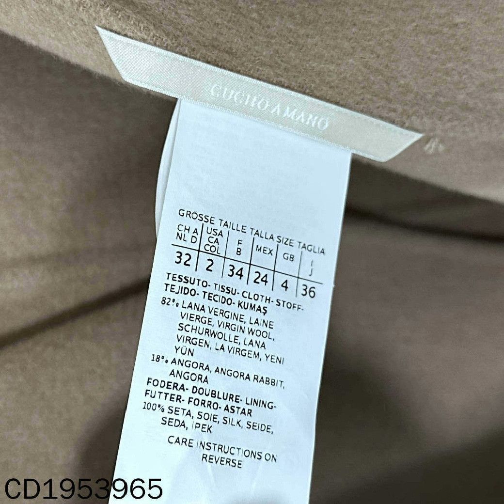 Max Mara Max Mara Wool Beige Coat XS Women Size XS / US 0-2 / IT 36-38 - 5 Thumbnail