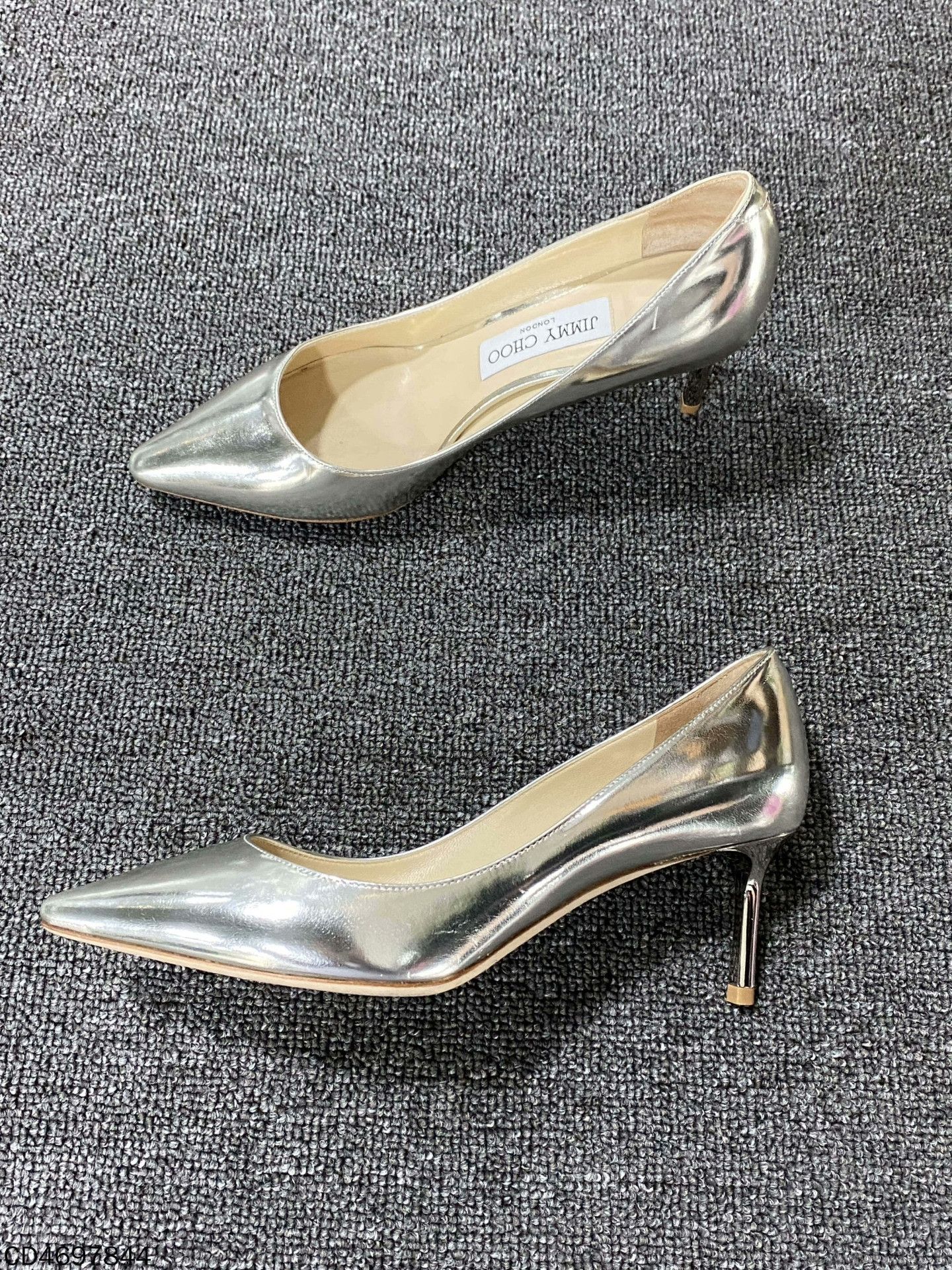 Jimmy Choo Jimmy Choo Silver Lowtop Sneakers us_6-5 Women Size US 6.5 / IT 36.5 - 3 Thumbnail