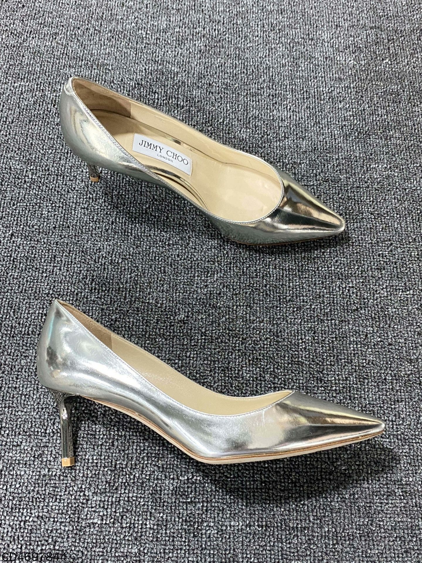 Jimmy Choo Jimmy Choo Silver Lowtop Sneakers us_6-5 Women Size US 6.5 / IT 36.5 - 4 Thumbnail