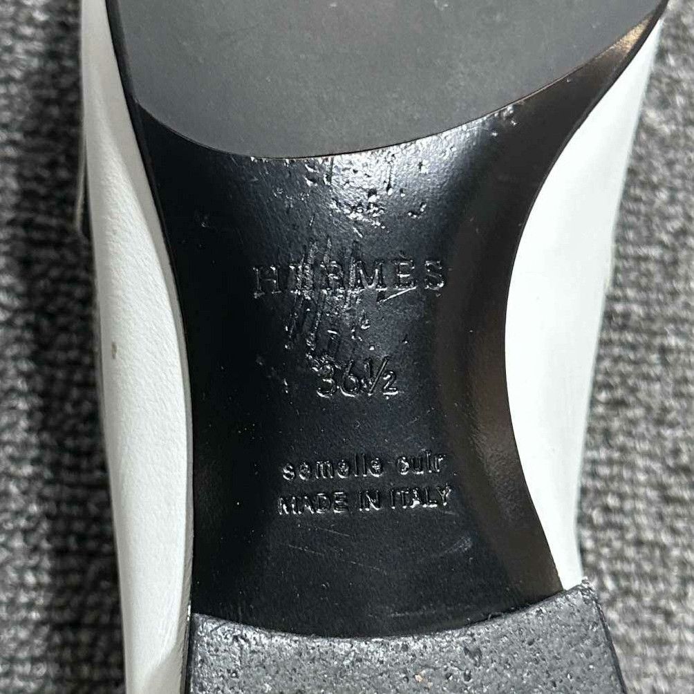 Hermes Hermes White Lowtop Sneakers us_6-5 Women Size US 6.5 / IT 36.5 - 5 Thumbnail