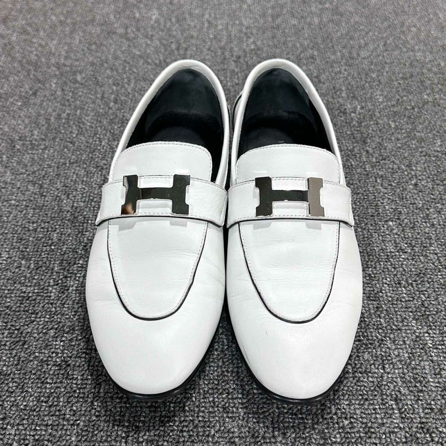 Hermes Hermes White Lowtop Sneakers us_6-5 Women Size US 6.5 / IT 36.5 - 2 Thumbnail